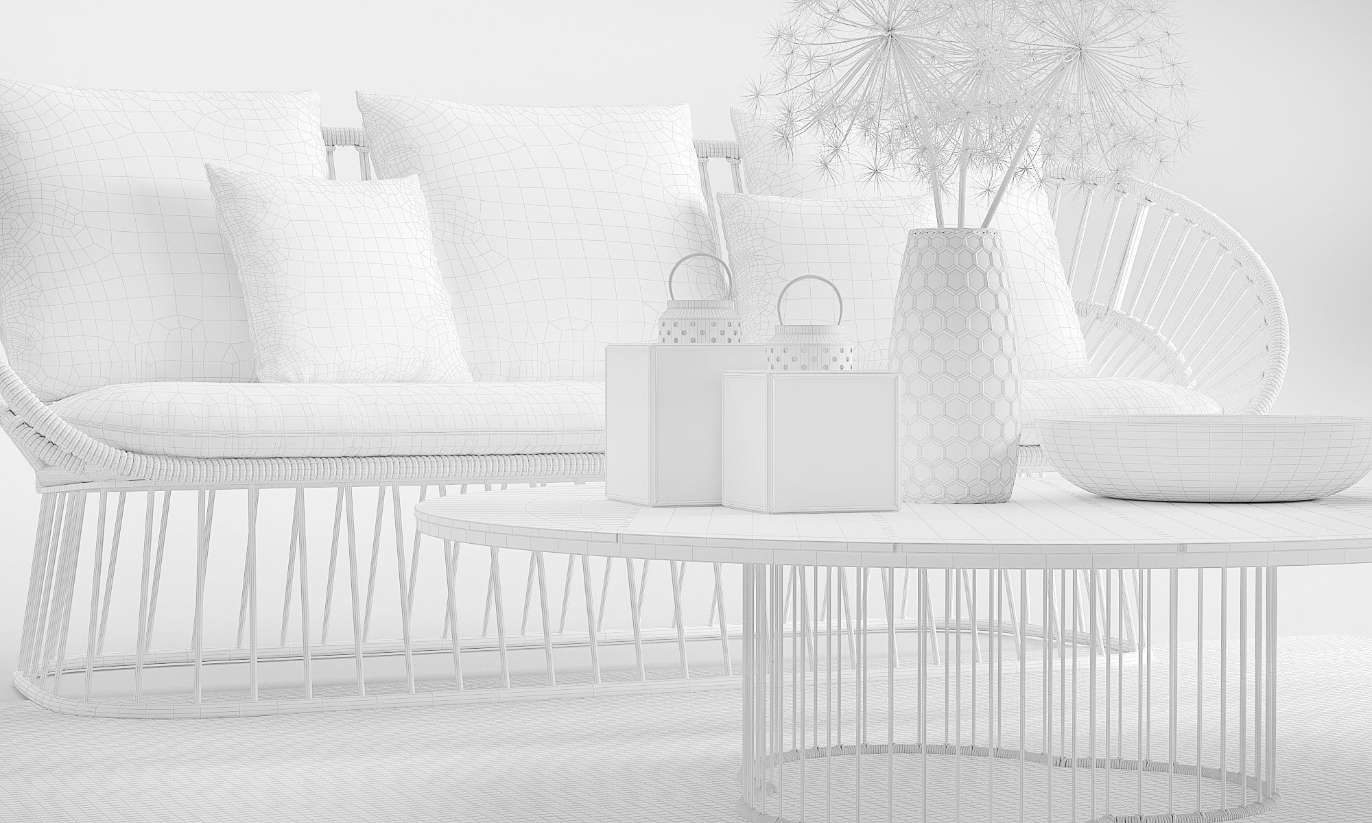 Kettal Kala Custom Outdoor Furnitures 3D model_7