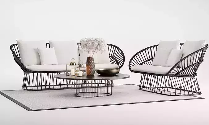 Kettal Kala Custom Outdoor Furnitures 3D model