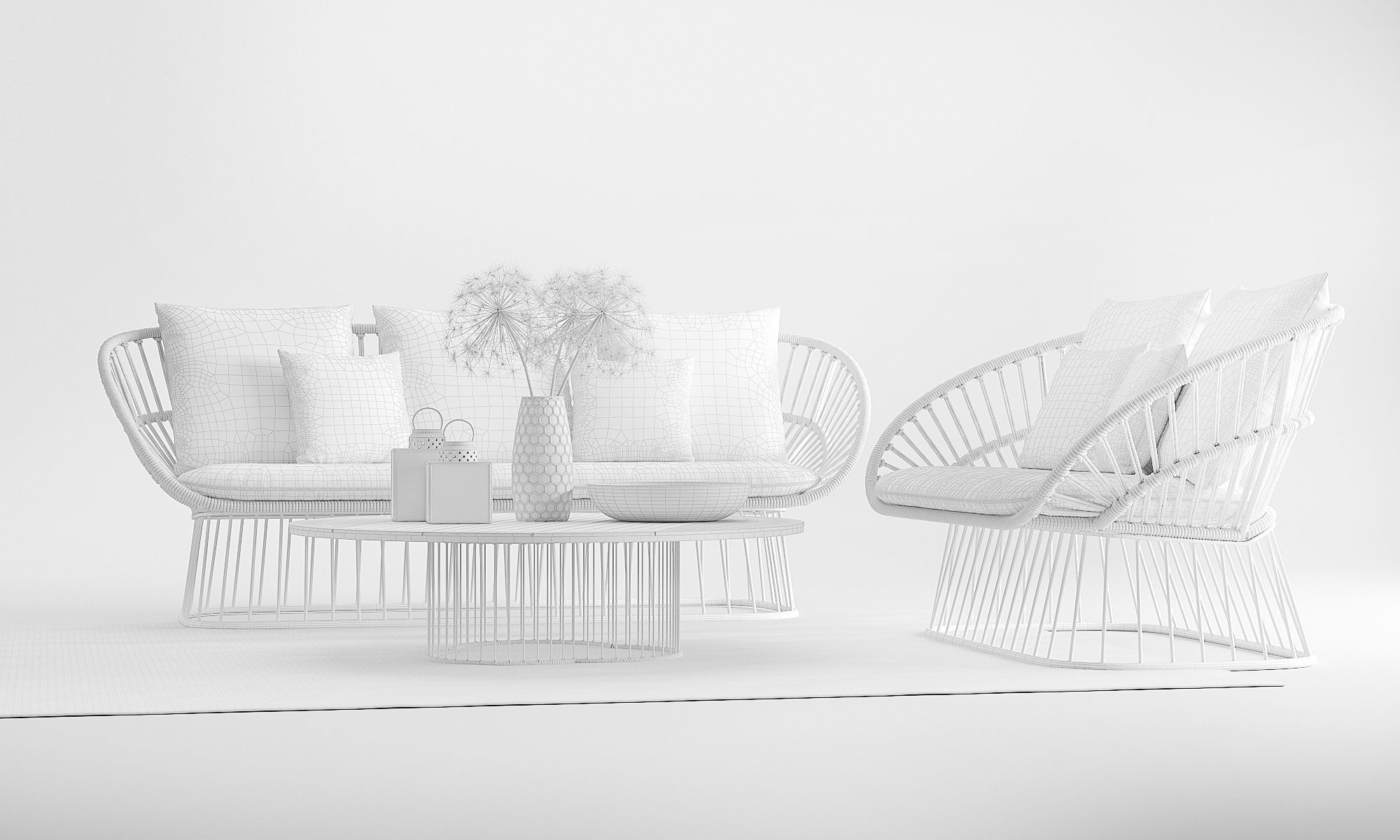 Kettal Kala Custom Outdoor Furnitures 3D model_6