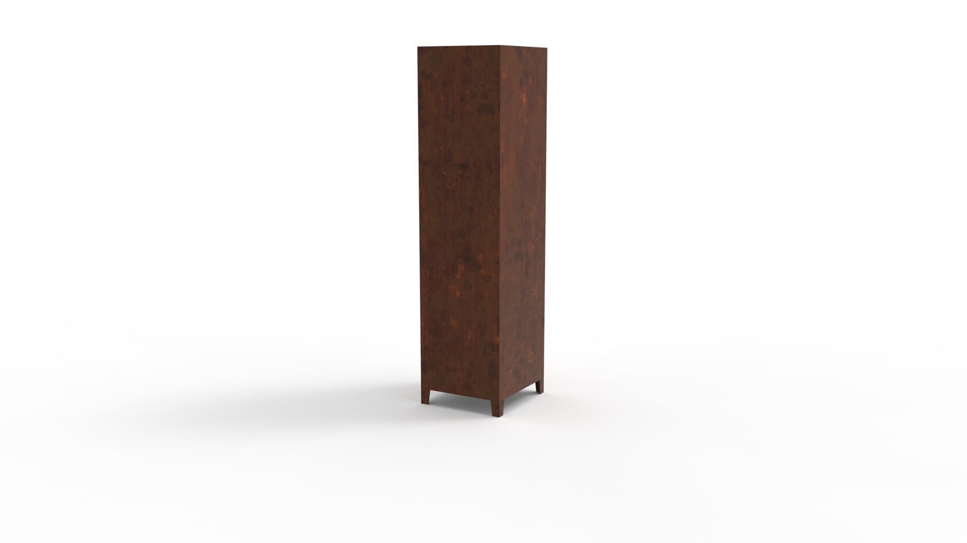 METAL CABINET-SINGLE LONG-RUSTY Low-poly 3D model_14