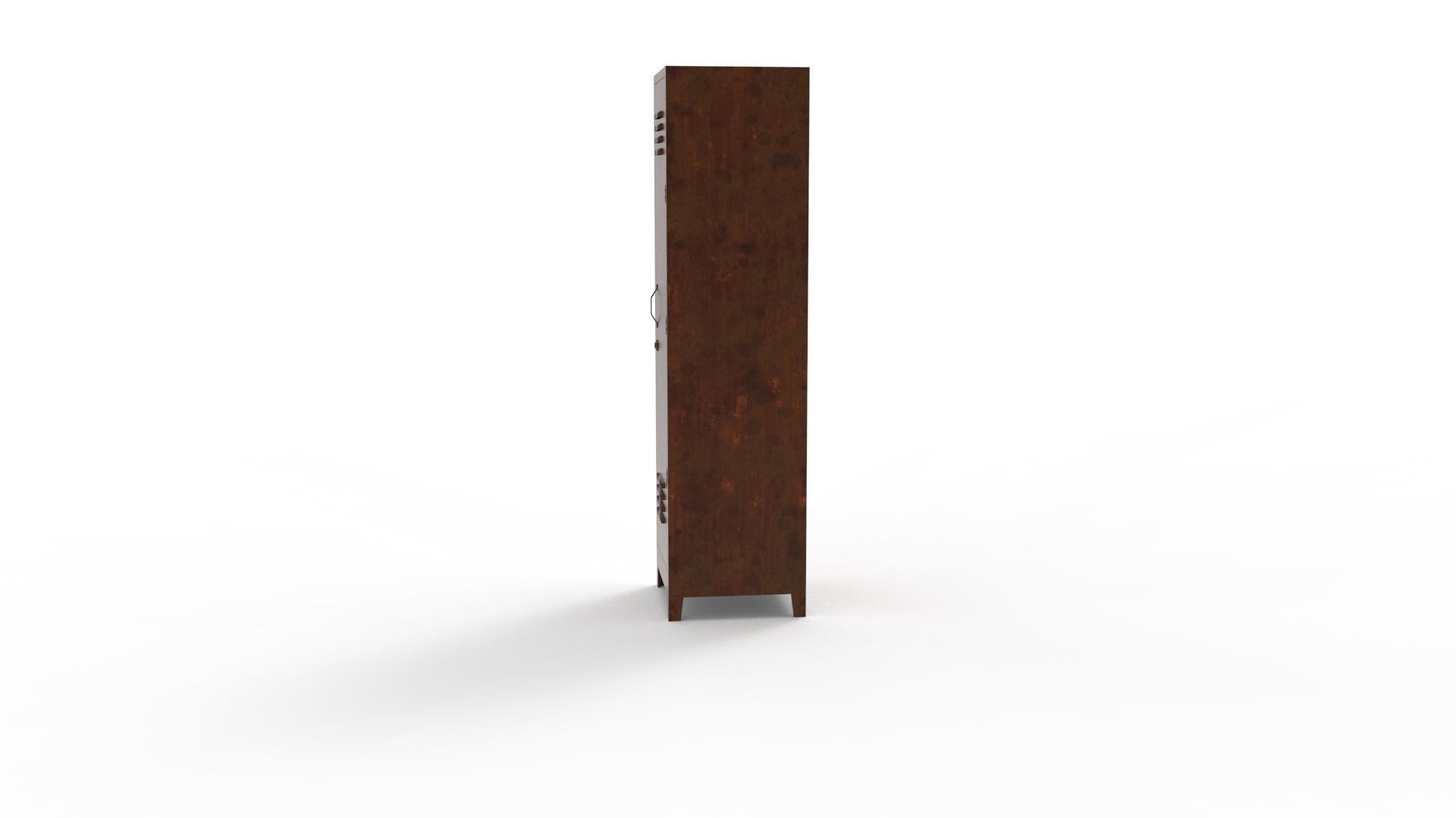 METAL CABINET-SINGLE LONG-RUSTY Low-poly 3D model_56