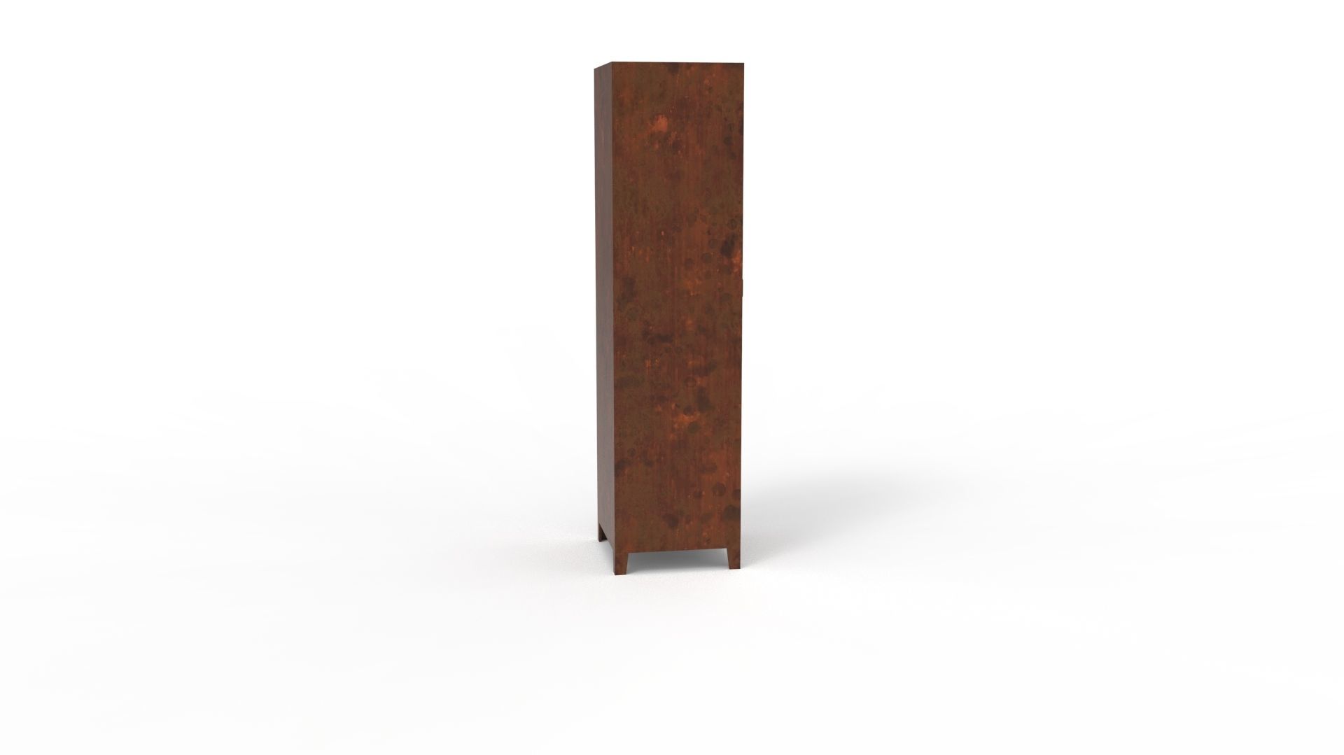 METAL CABINET-SINGLE LONG-RUSTY Low-poly 3D model_59