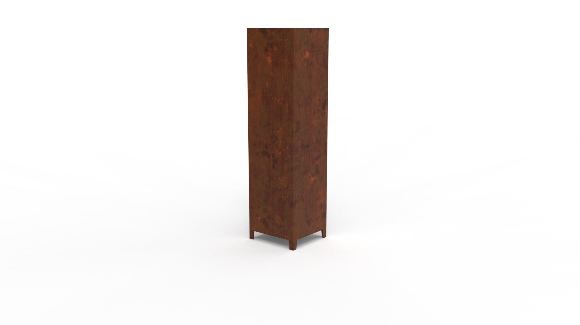 METAL CABINET-SINGLE LONG-RUSTY Low-poly 3D model_61