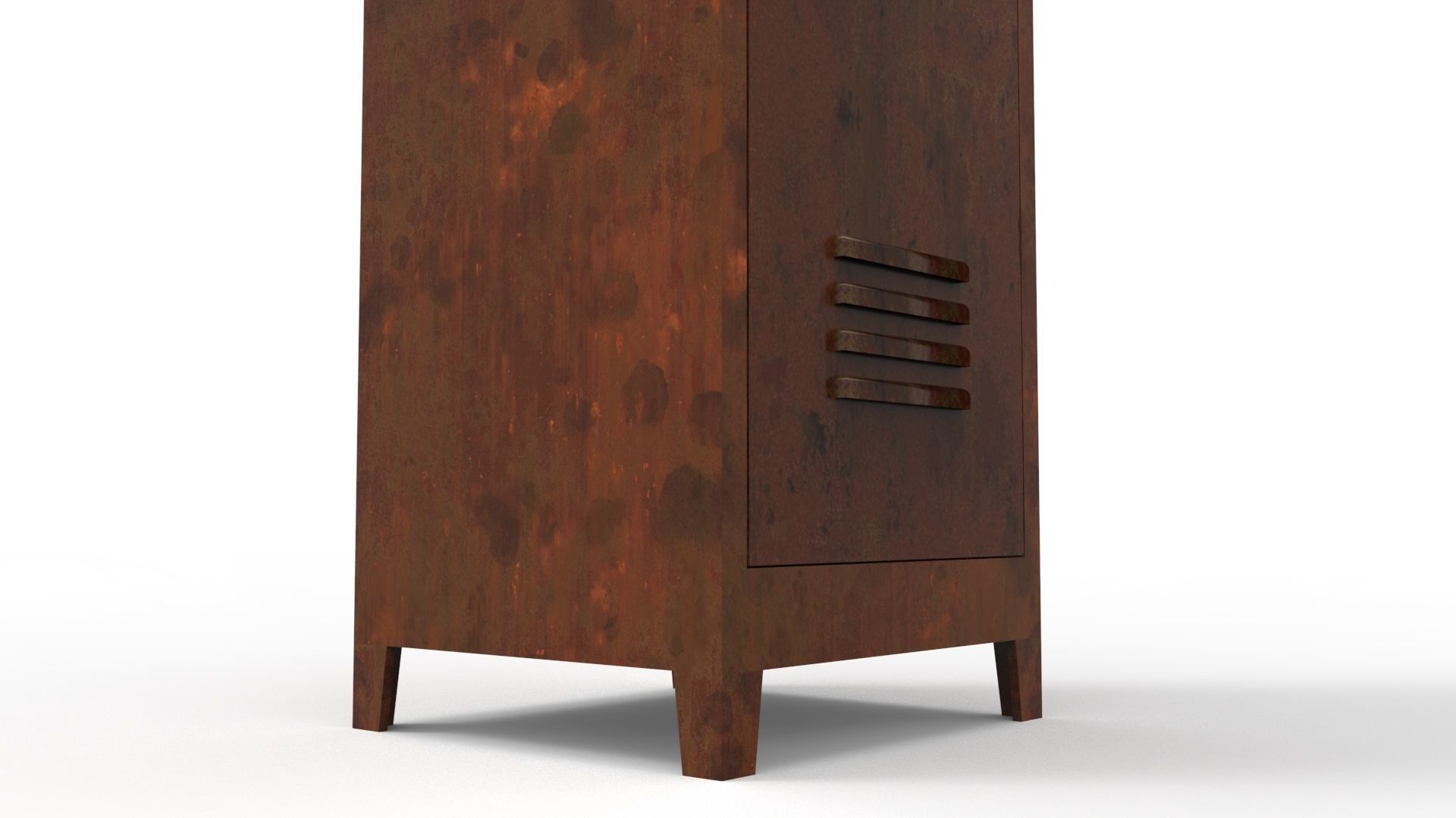 METAL CABINET-SINGLE LONG-RUSTY Low-poly 3D model_72