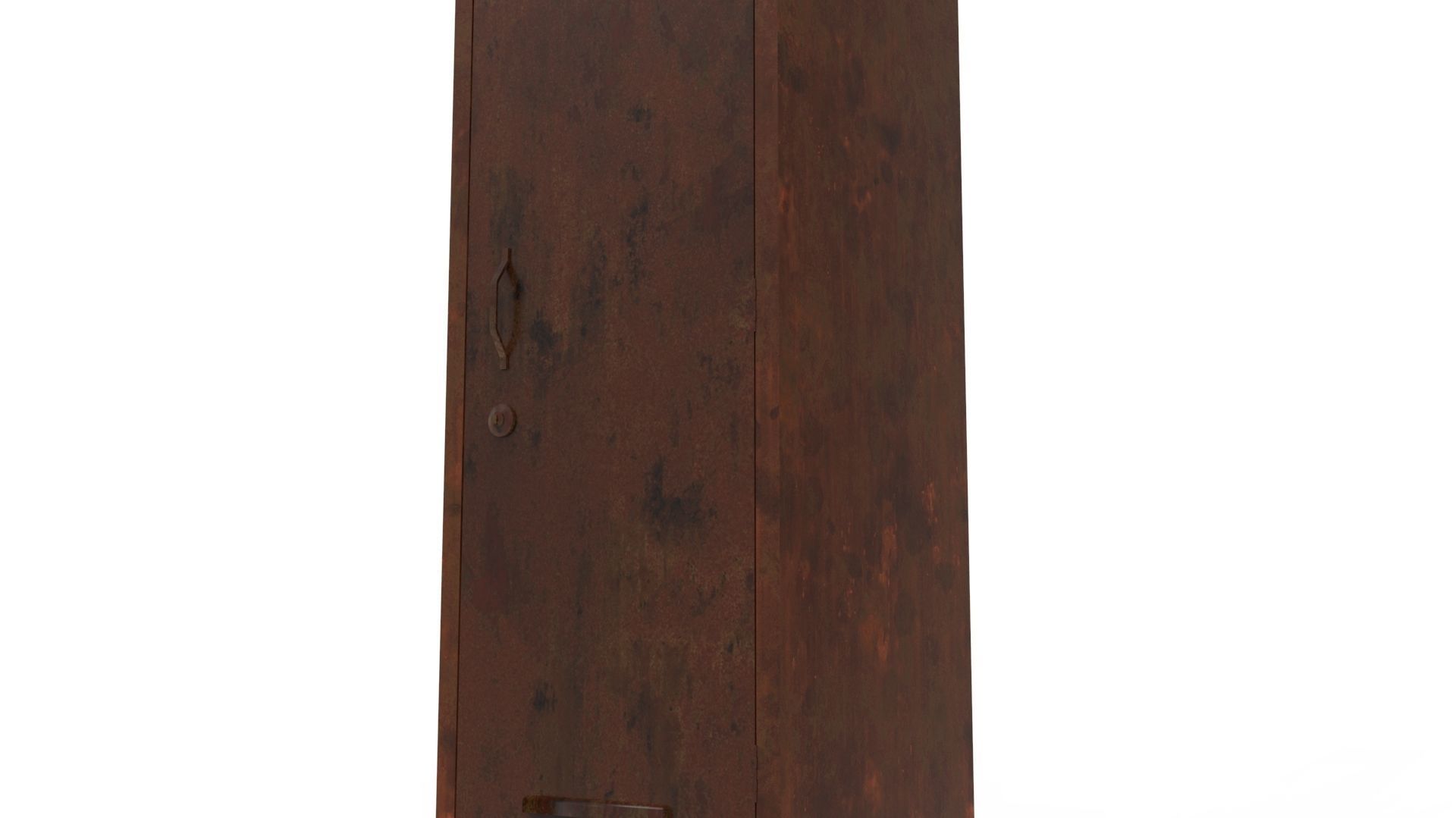 METAL CABINET-SINGLE LONG-RUSTY Low-poly 3D model_70