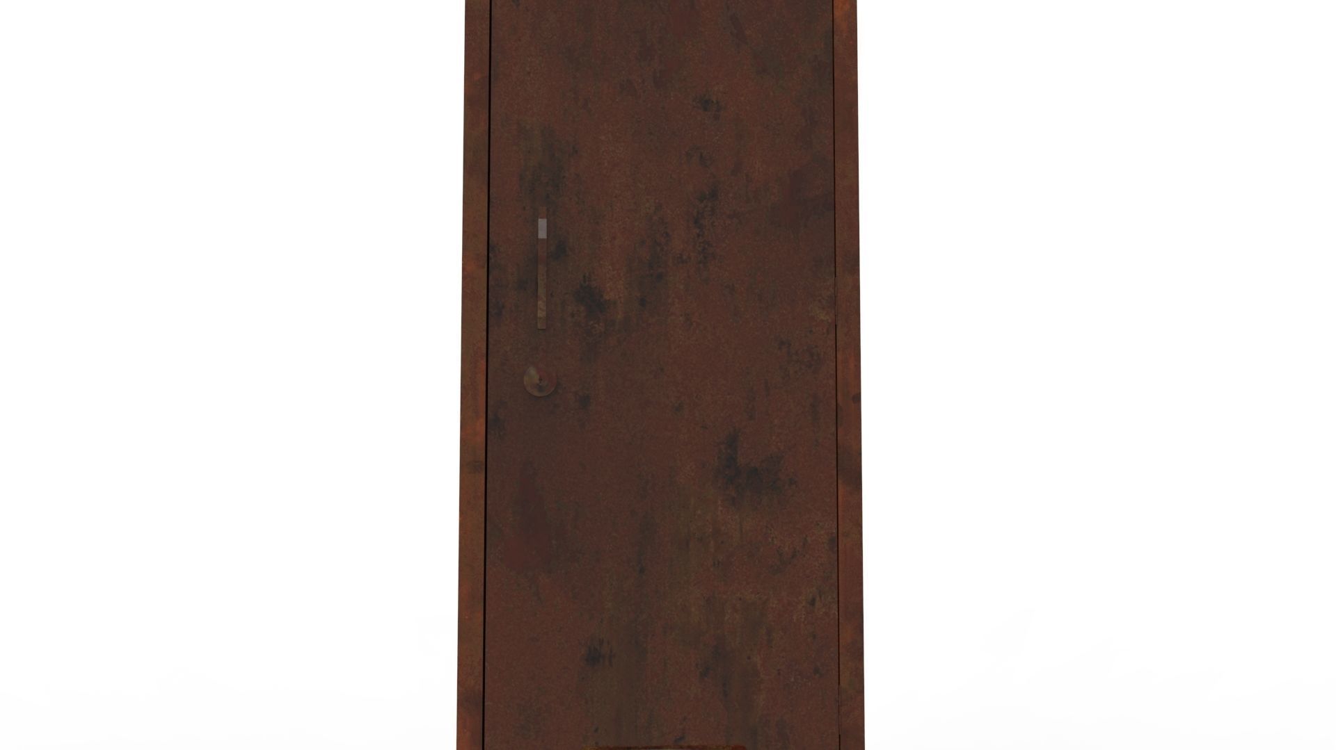 METAL CABINET-SINGLE LONG-RUSTY Low-poly 3D model_77