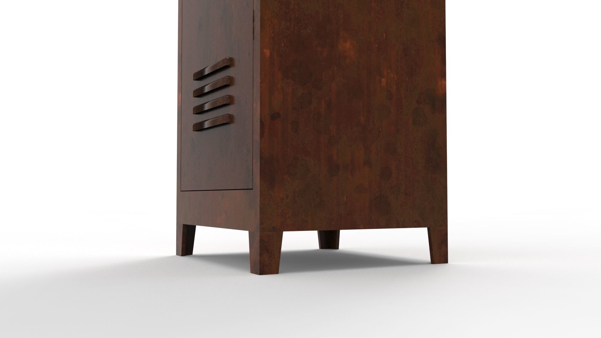 METAL CABINET-SINGLE LONG-RUSTY Low-poly 3D model_69