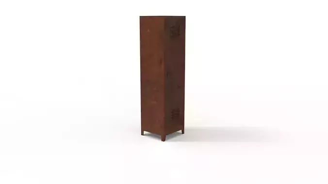 METAL CABINET-SINGLE LONG-RUSTY
