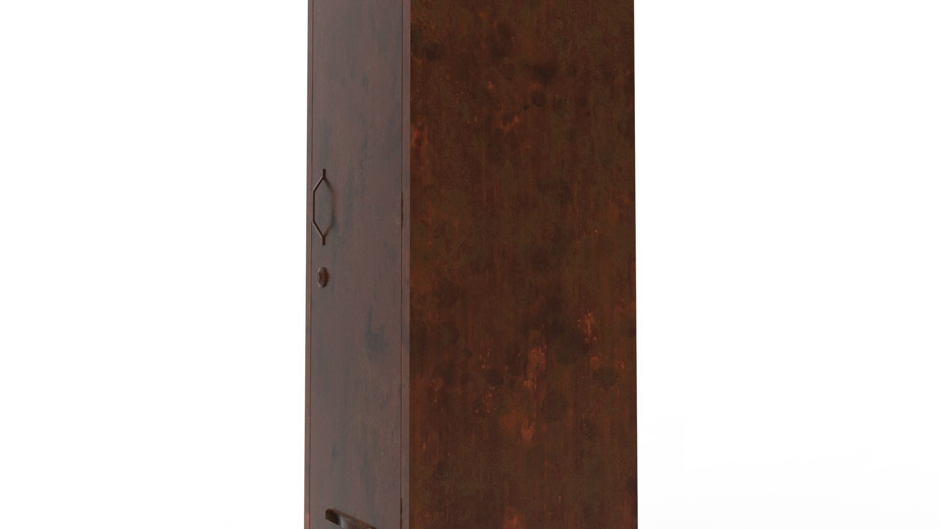 METAL CABINET-SINGLE LONG-RUSTY Low-poly 3D model_73