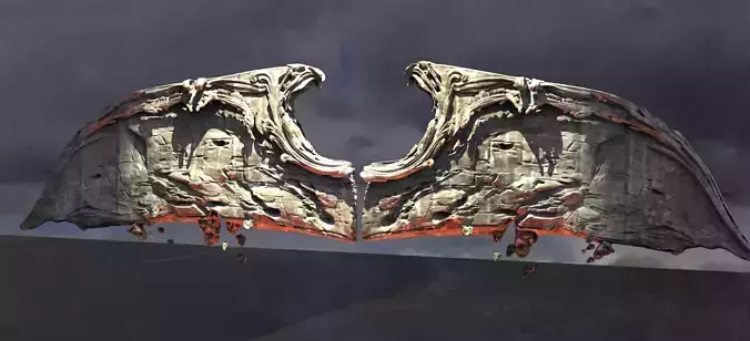 Angel Wings of Stone