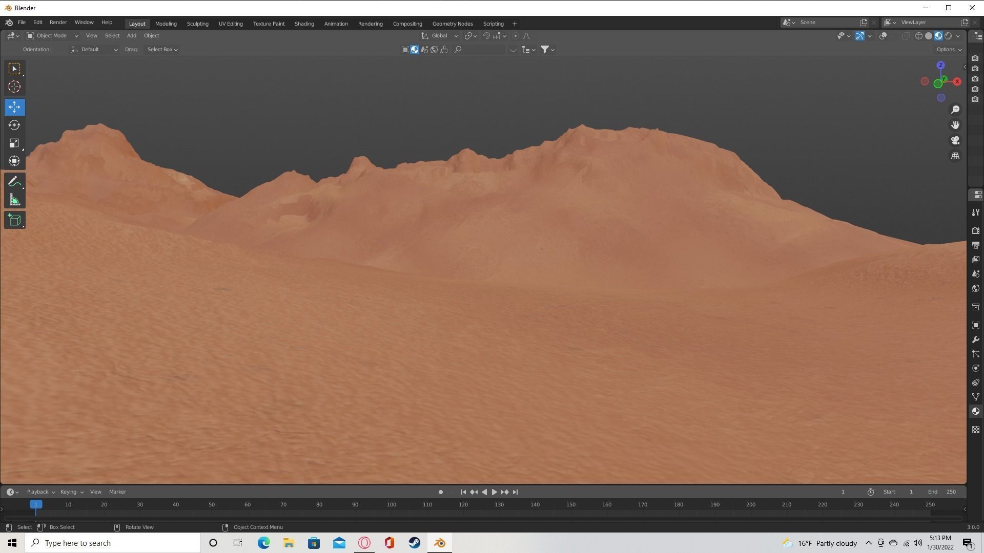 sandy landscapes  3D model_3