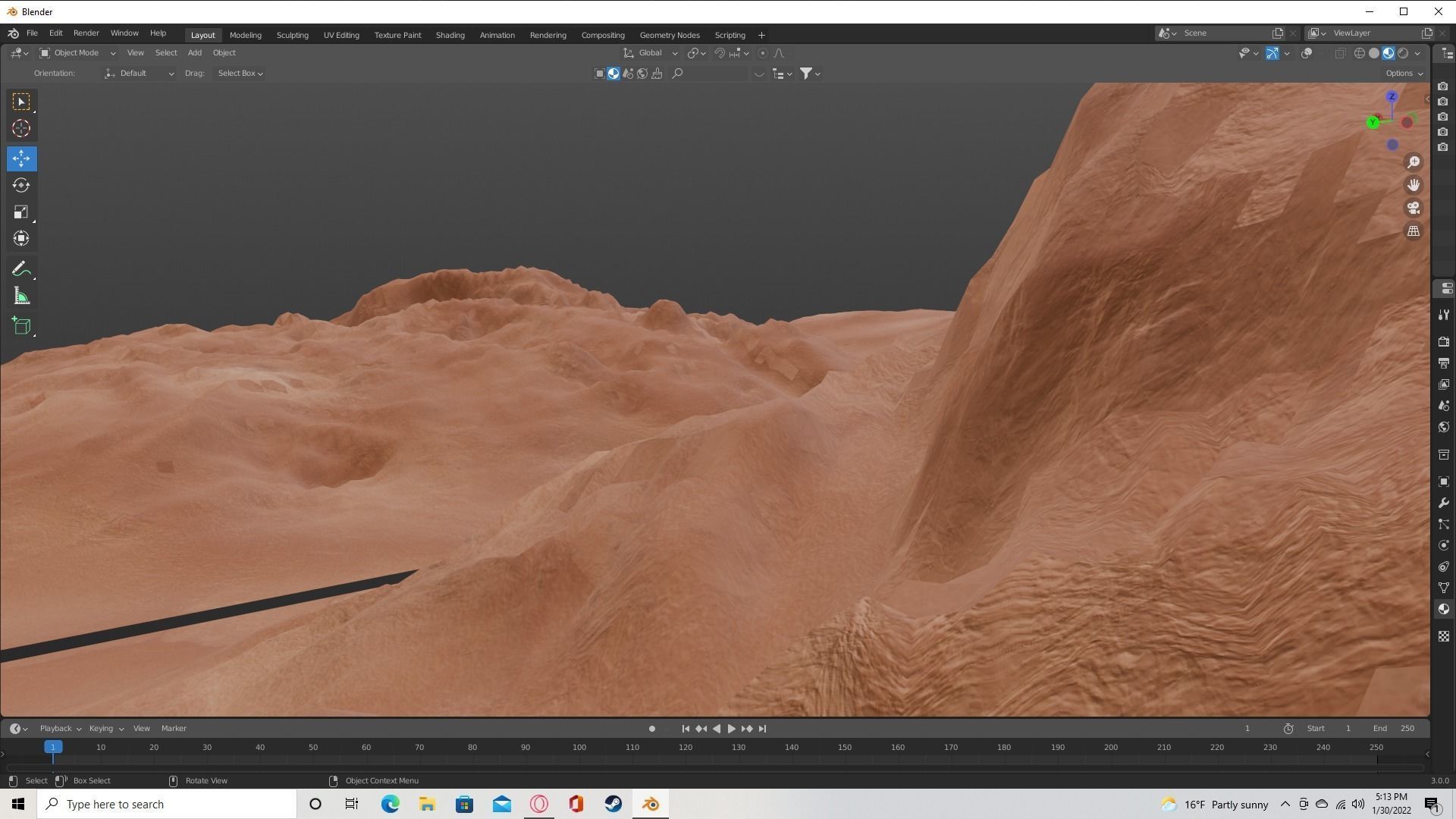 sandy landscapes  3D model_1