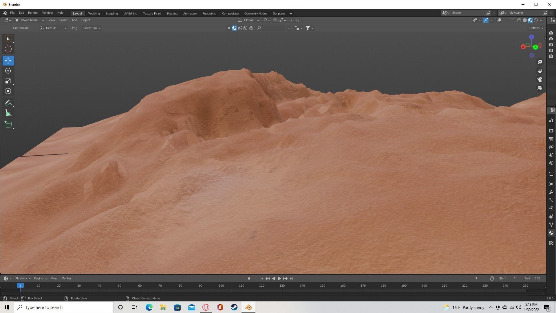 sandy landscapes  3D model_2