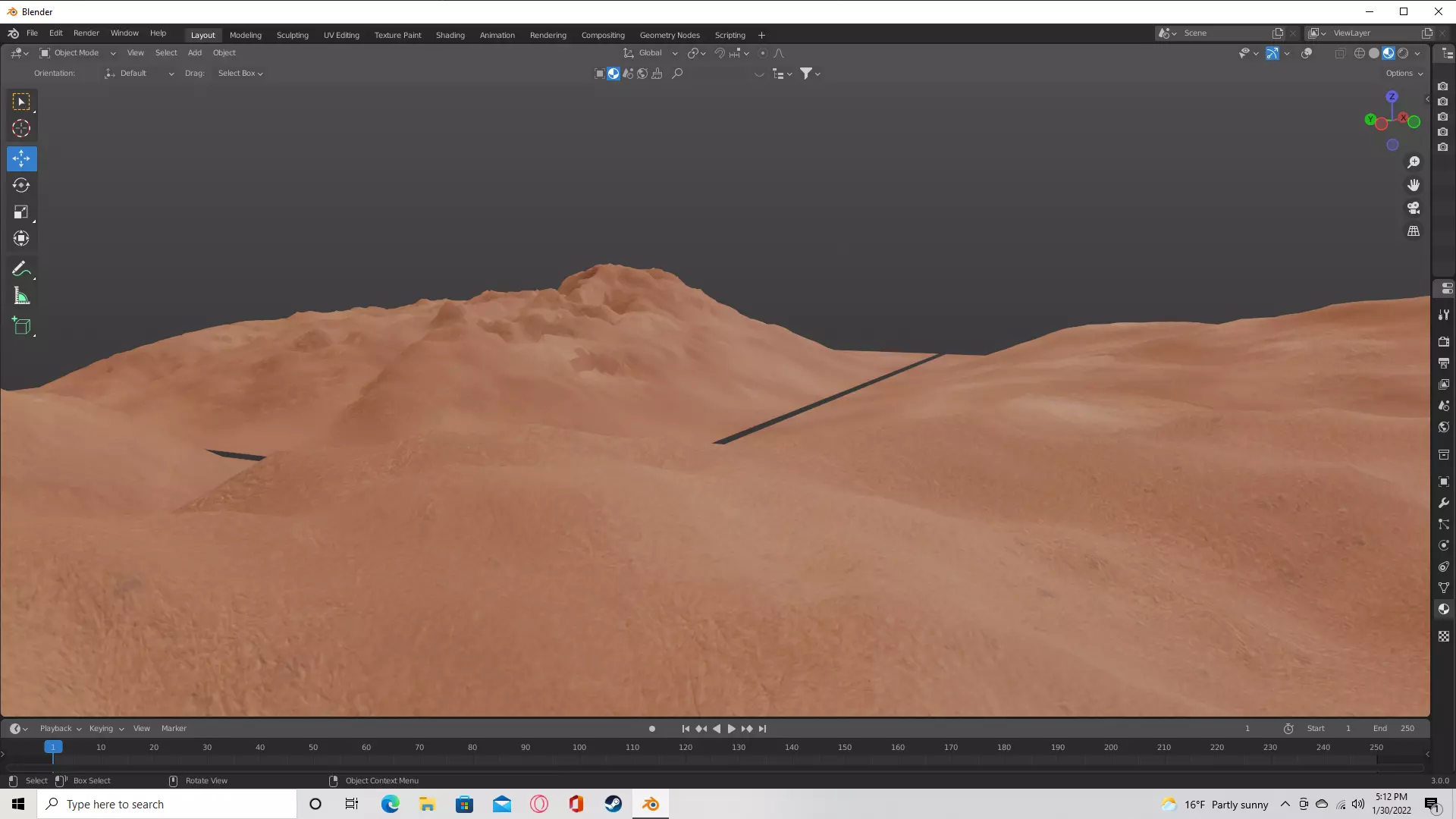 sandy landscapes  3D model_0