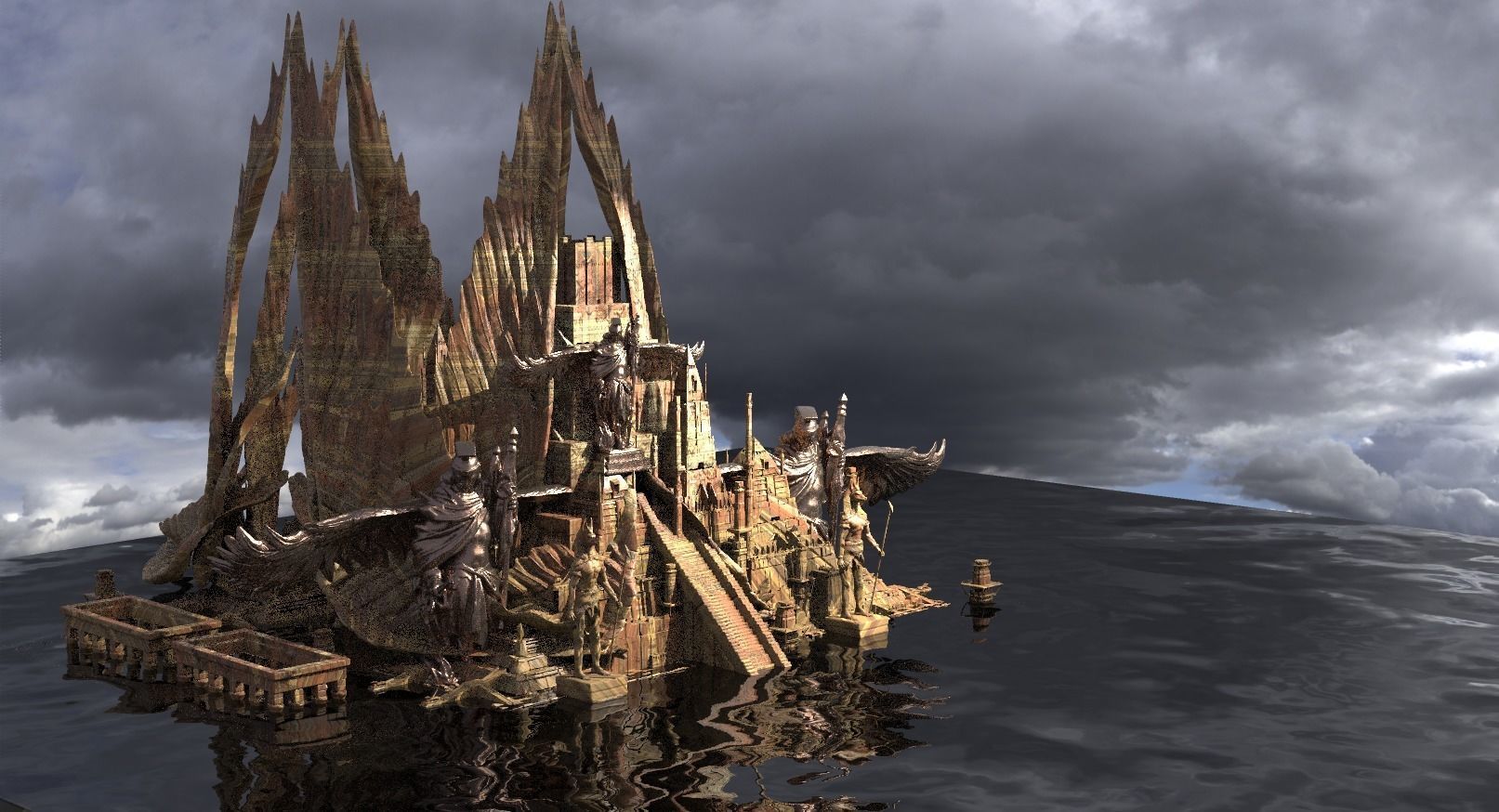 Pyramid City of Ascension Gates  3D model_1