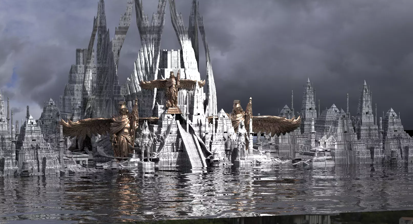 Angelic Pyramid City of Ascension Extended 3D model_0
