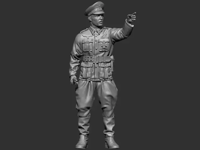 German Officer 2 3D print model