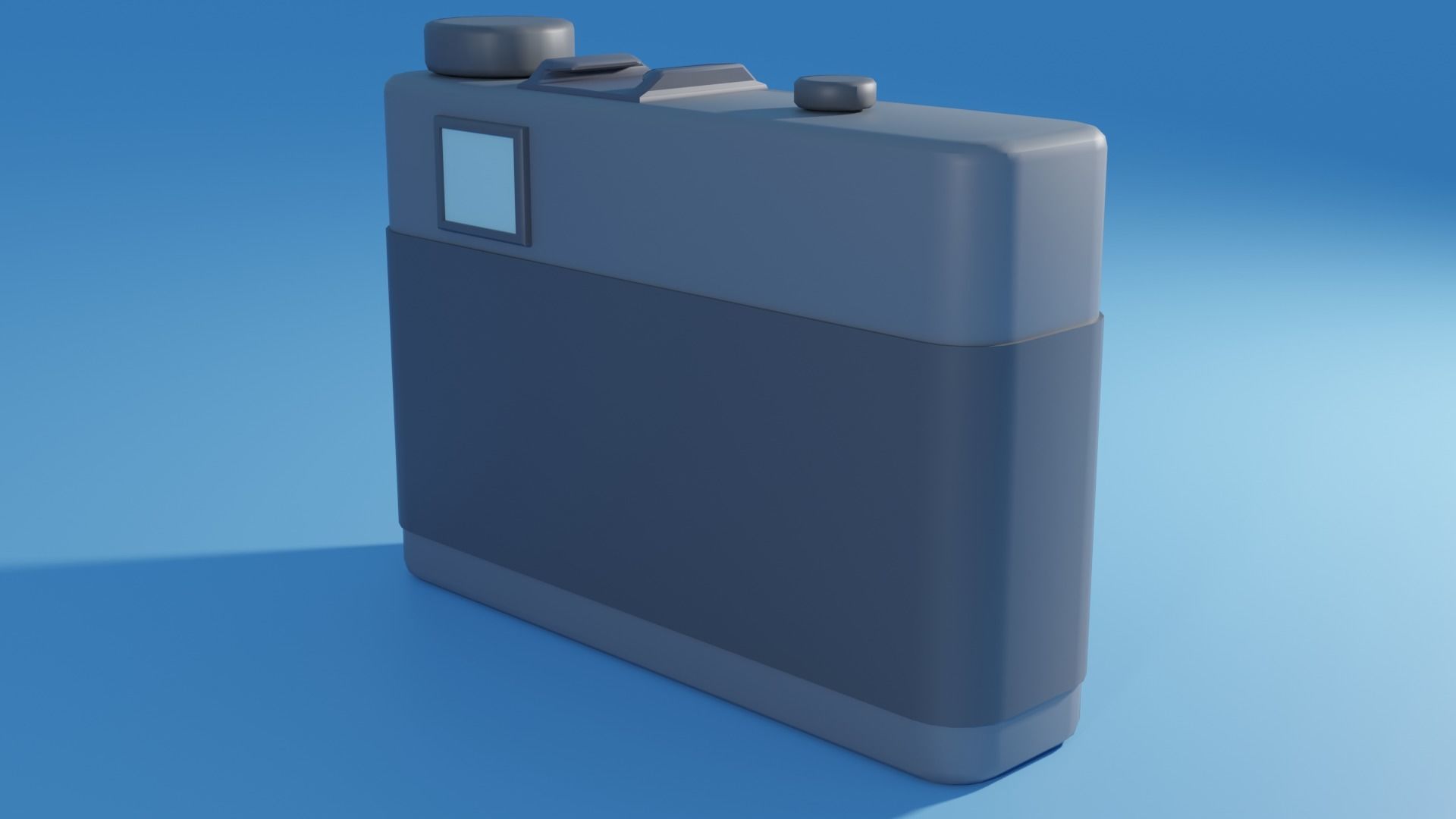 Stylized Low-poly Analog Camera Free low-poly 3D model_1