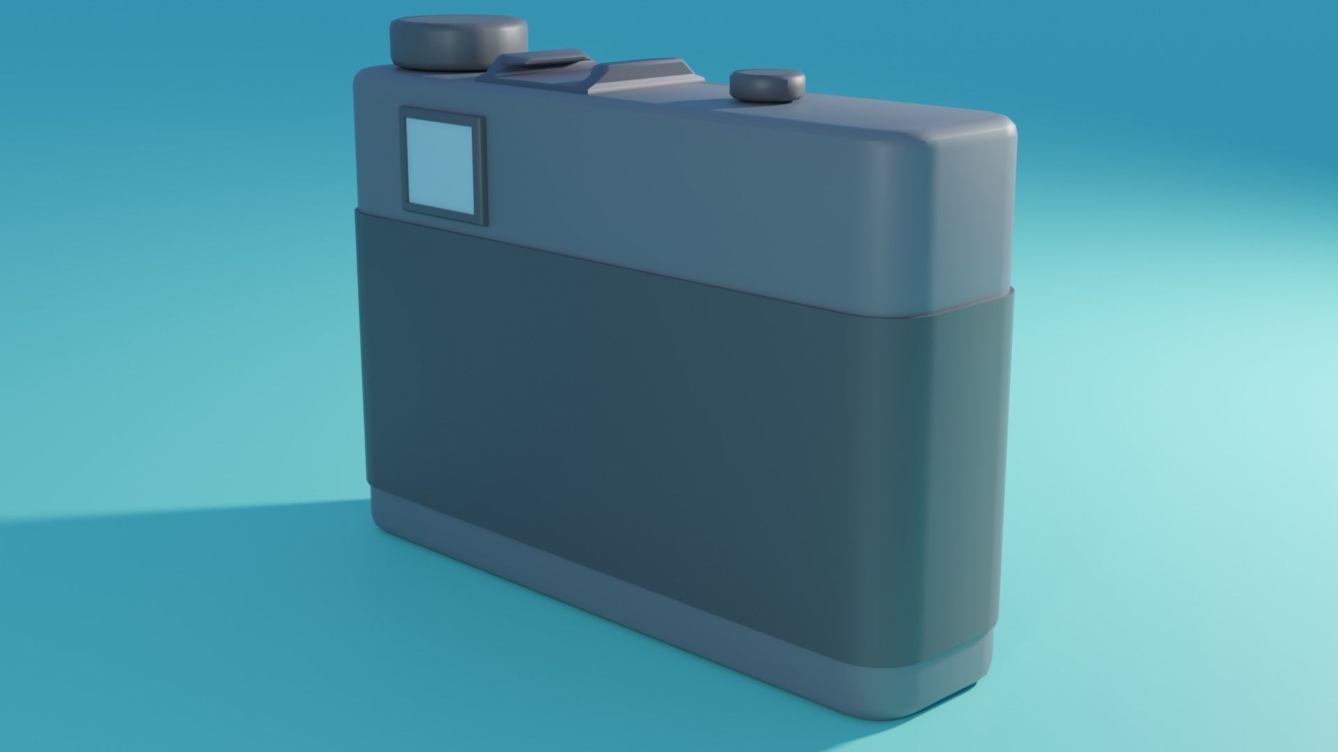 Stylized Low-poly Analog Camera Free low-poly 3D model_3