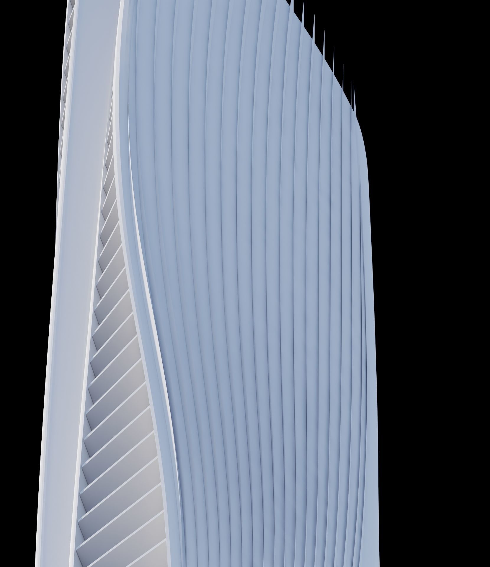 Aesthetic Skyscraper 3D model_12
