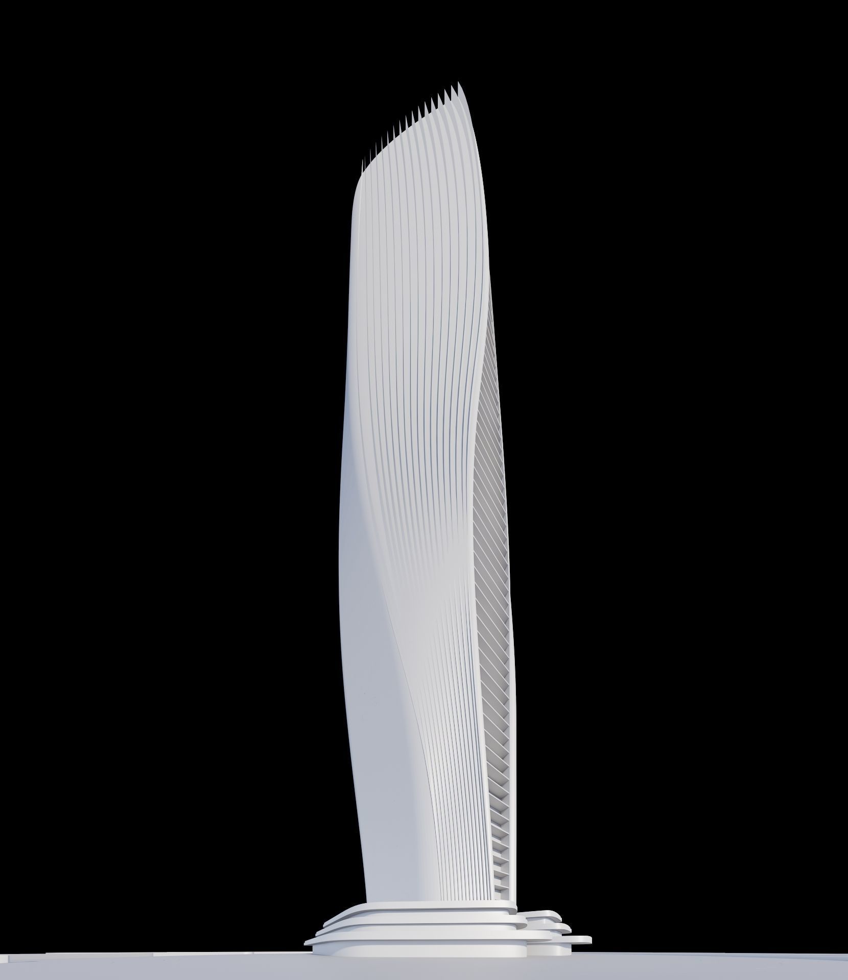 Aesthetic Skyscraper 3D model_15