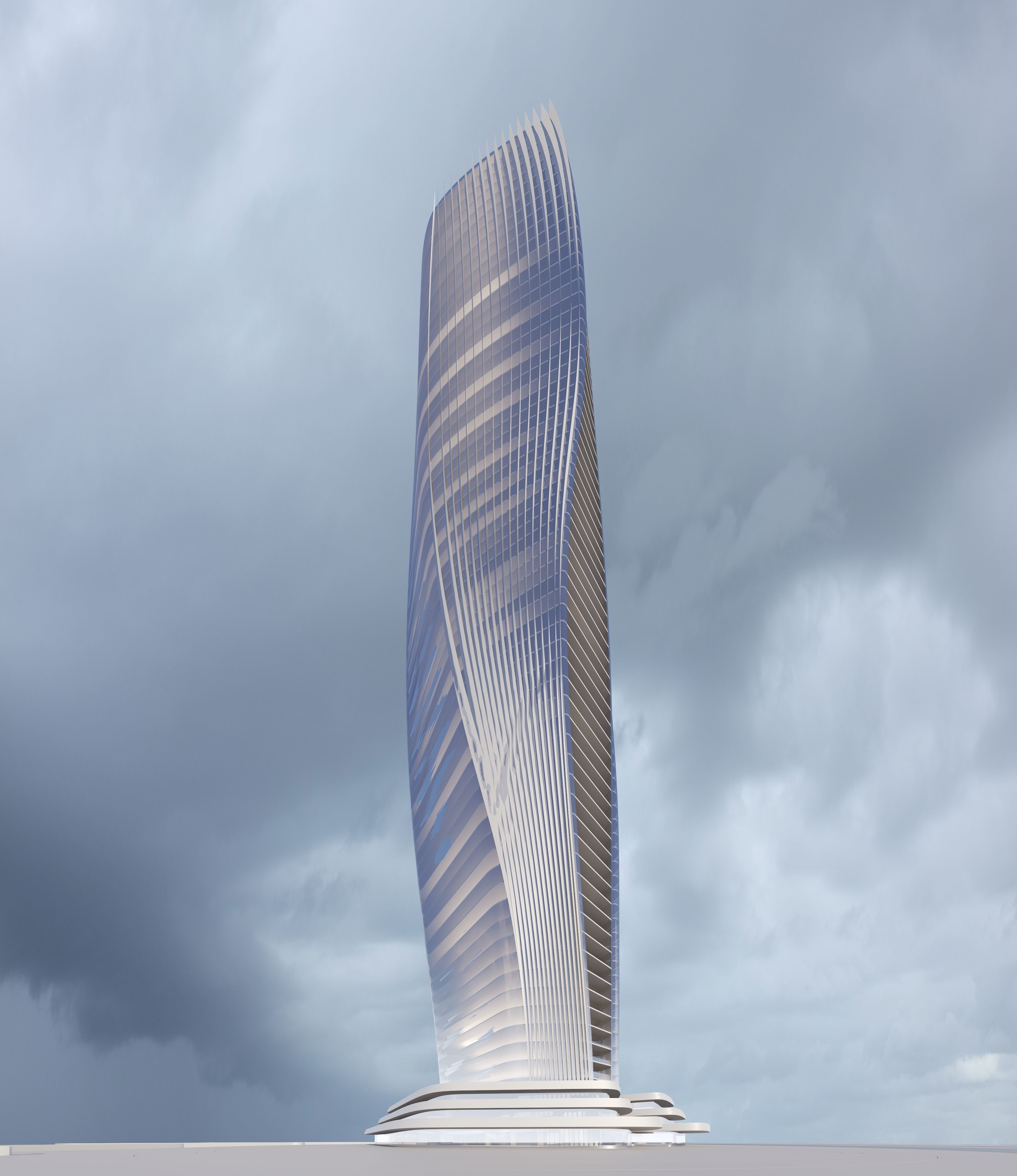 Aesthetic Skyscraper 3D model_31