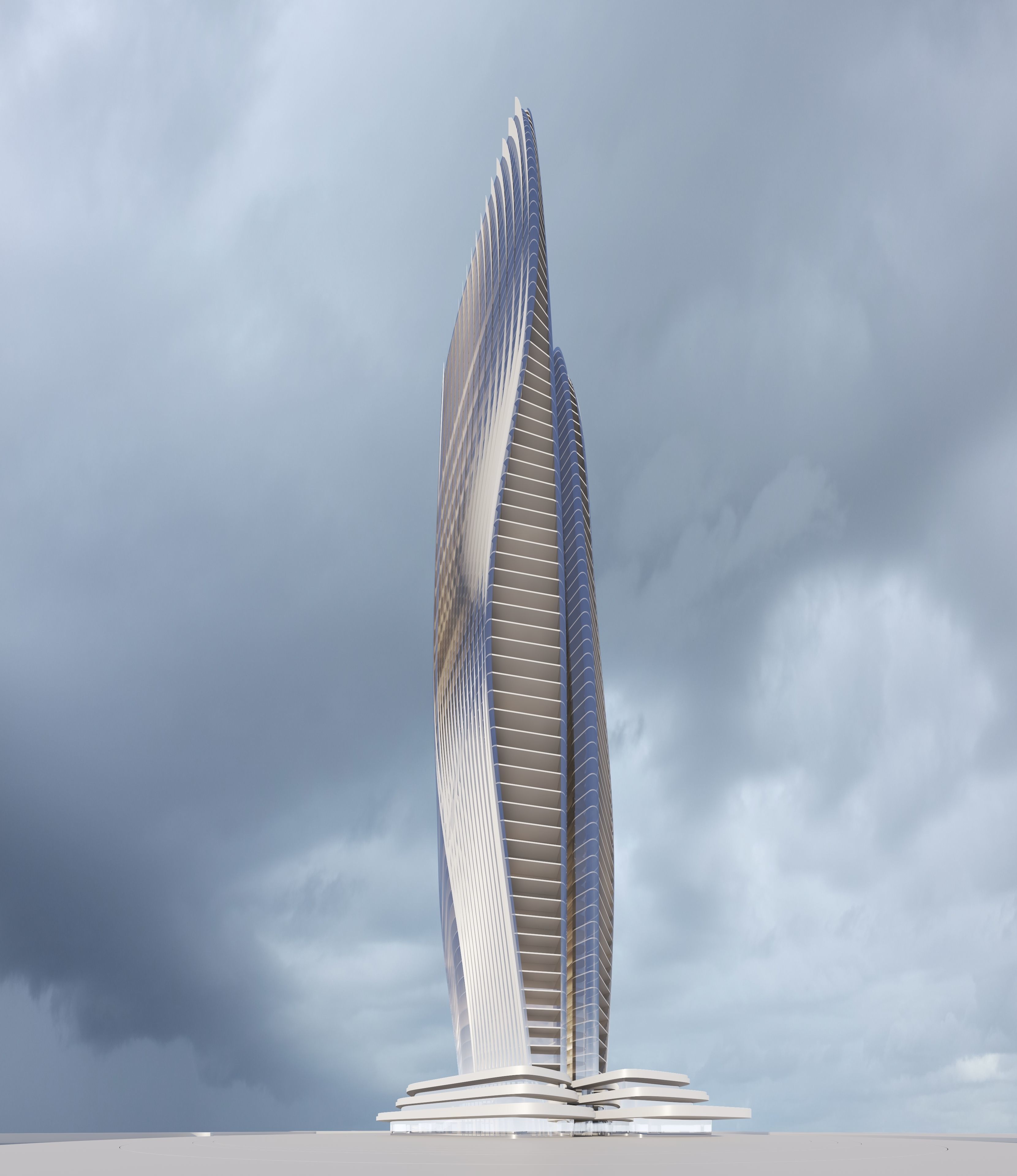 Aesthetic Skyscraper 3D model_32
