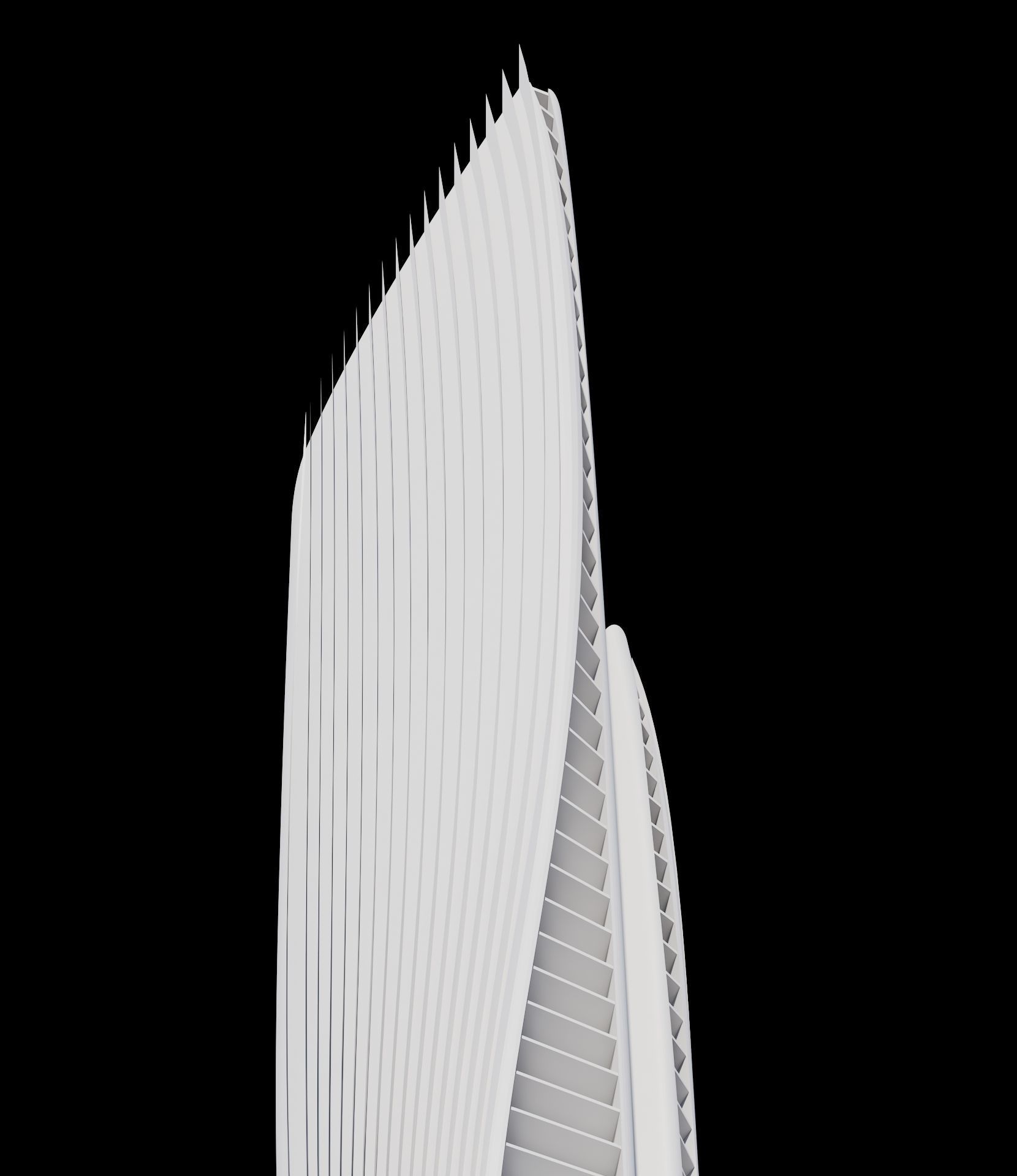 Aesthetic Skyscraper 3D model_13