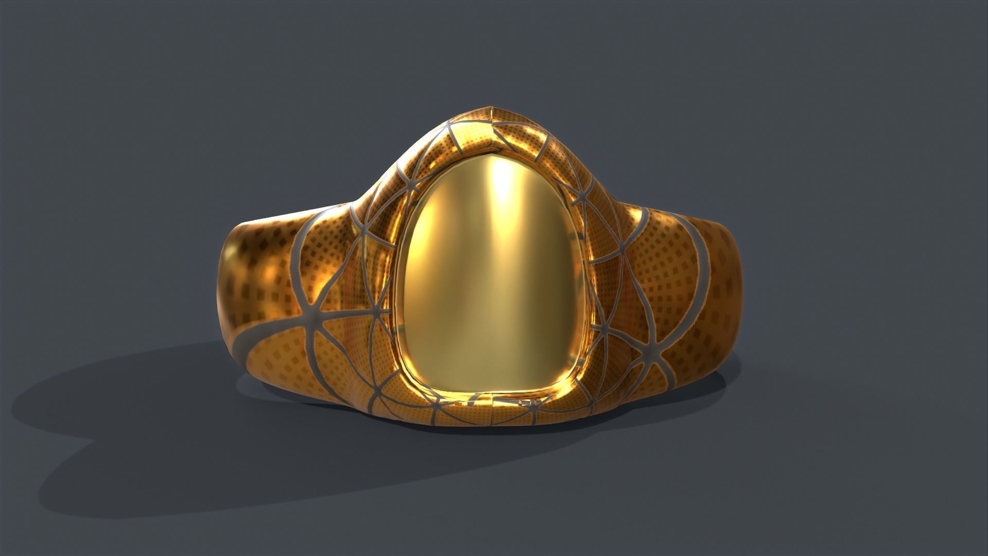 Ring 01 Low-poly 3D model_13