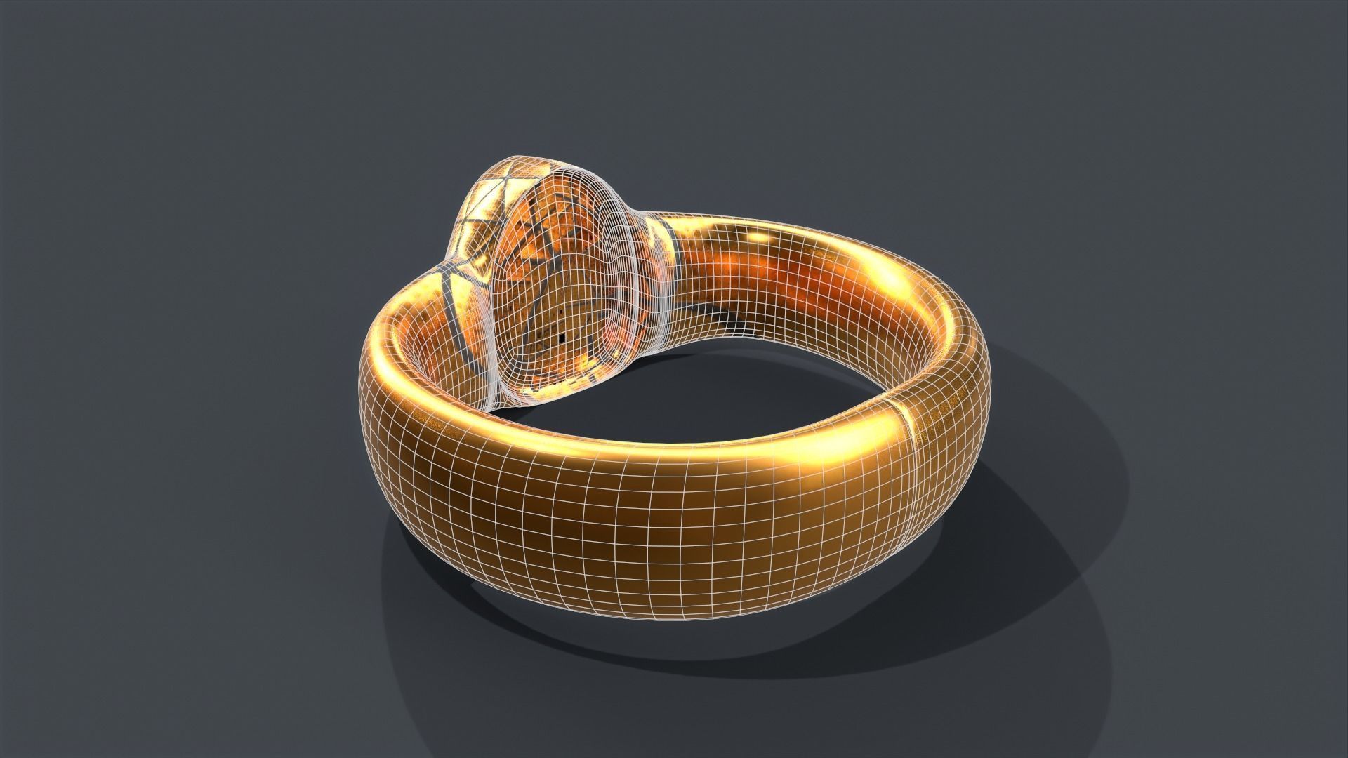 Ring 01 Low-poly 3D model_16