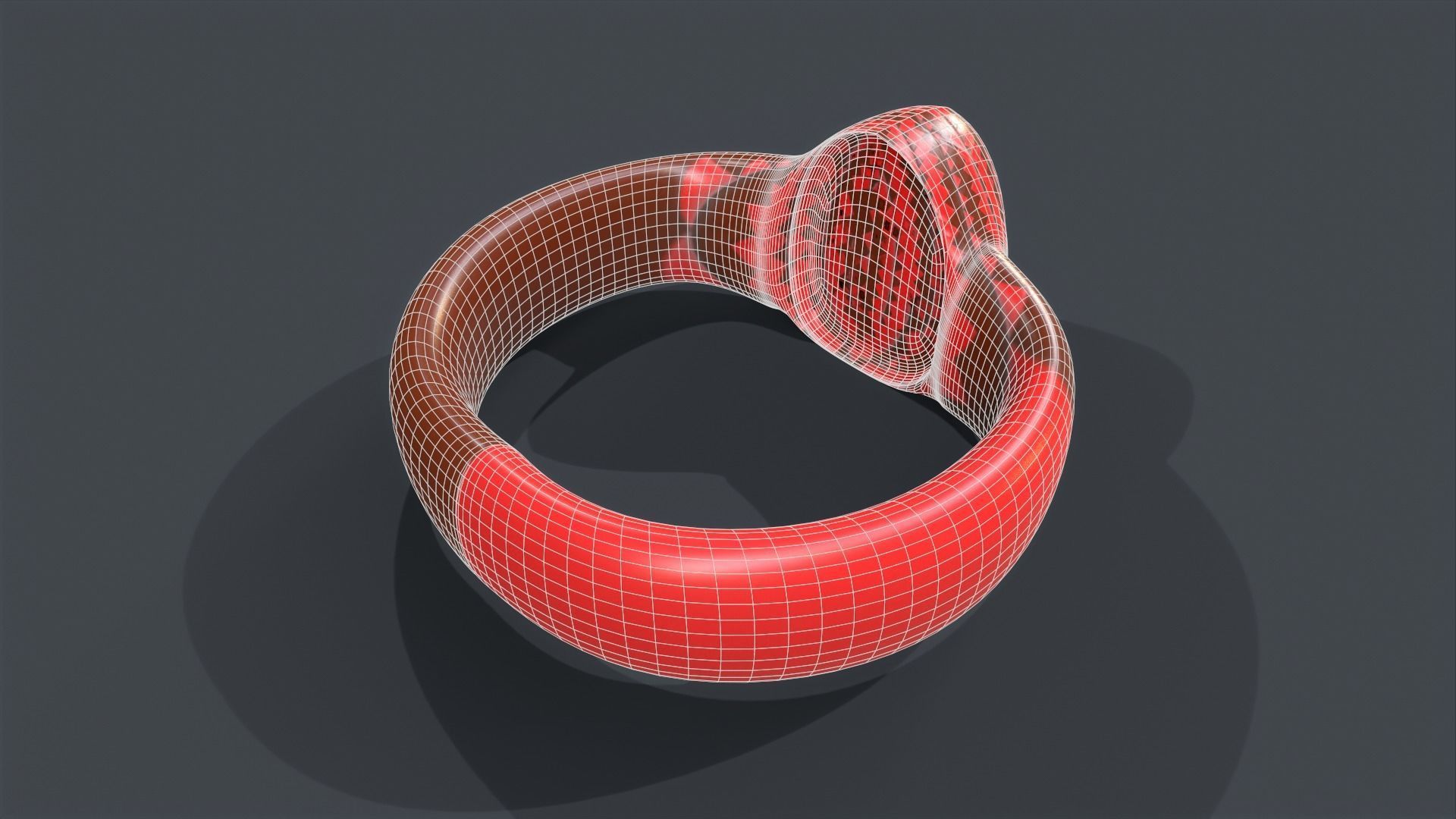 Ring 01 Low-poly 3D model_20