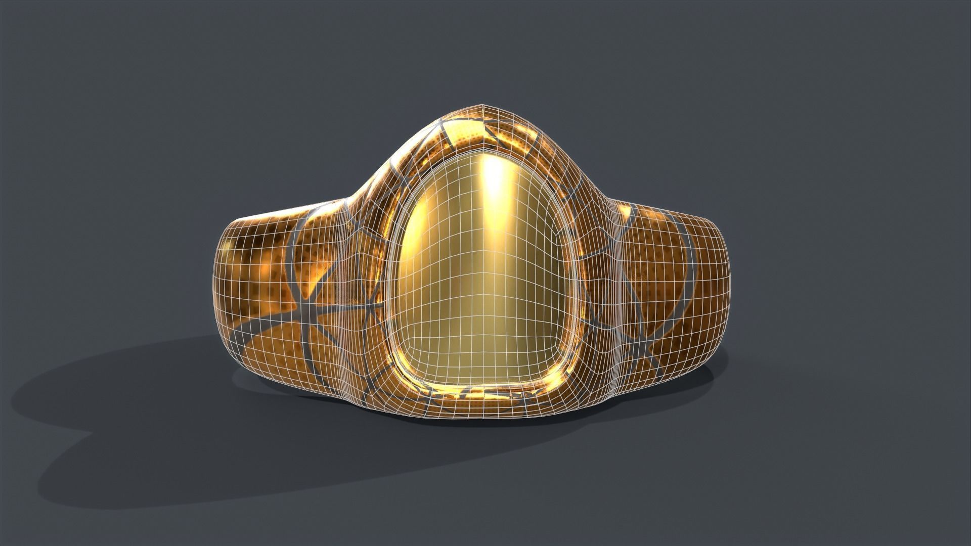 Ring 01 Low-poly 3D model_14