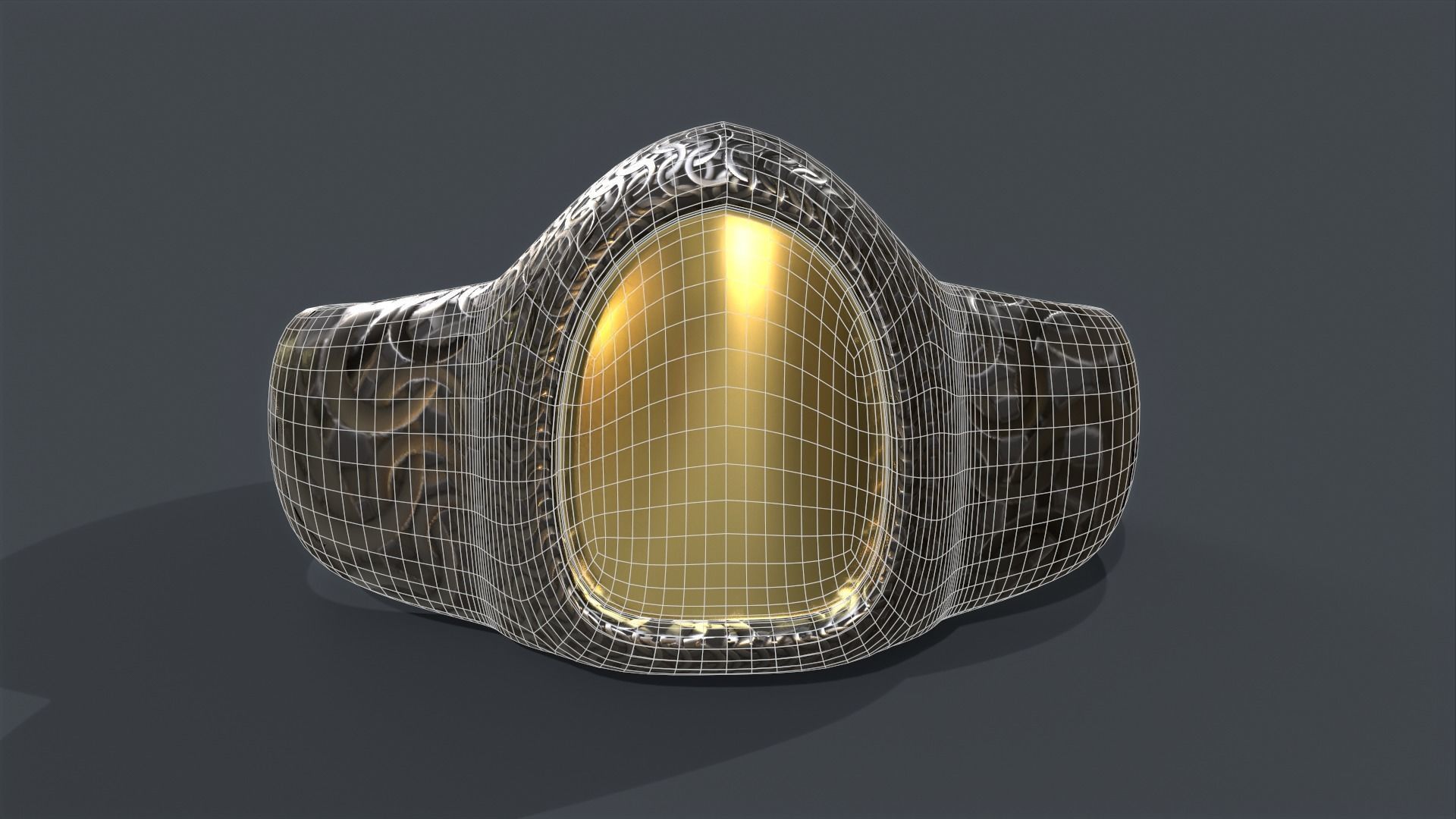 Ring 01 Low-poly 3D model_10