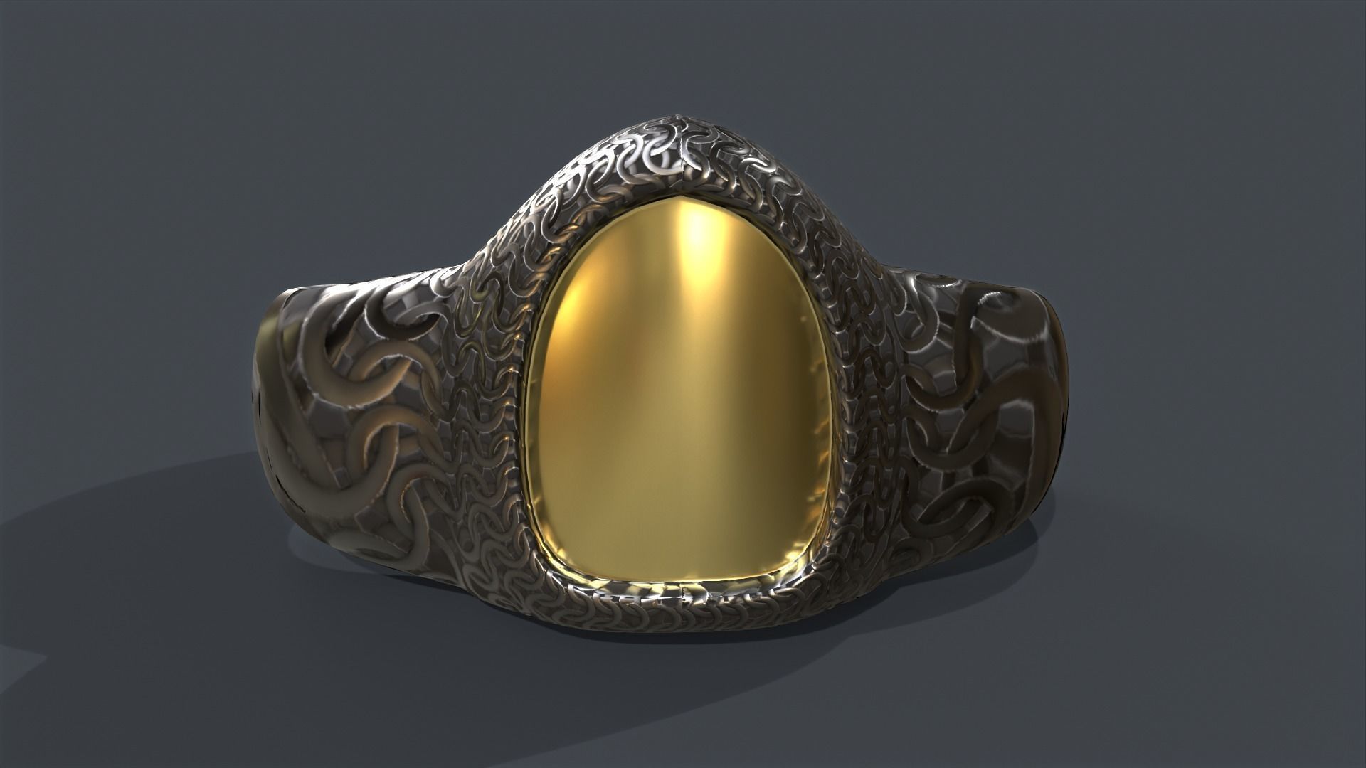 Ring 01 Low-poly 3D model_9