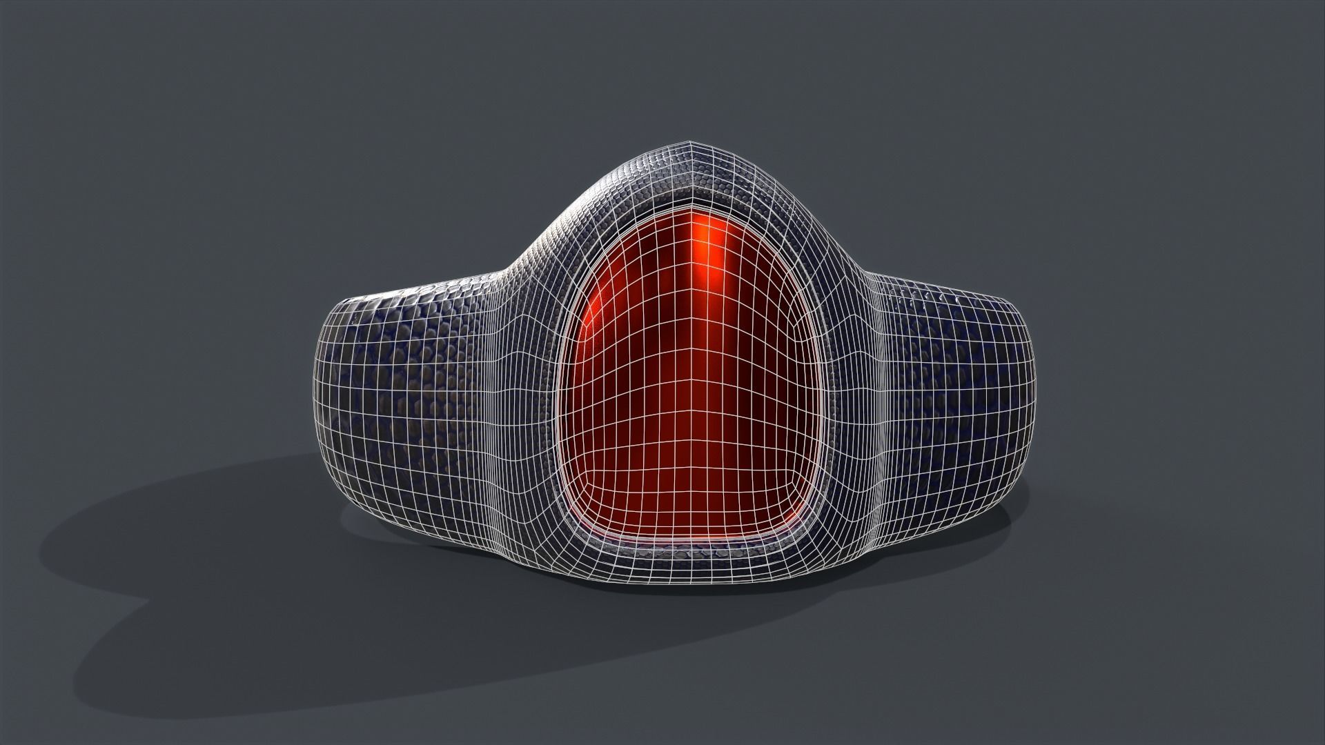 Ring 01 Low-poly 3D model_22