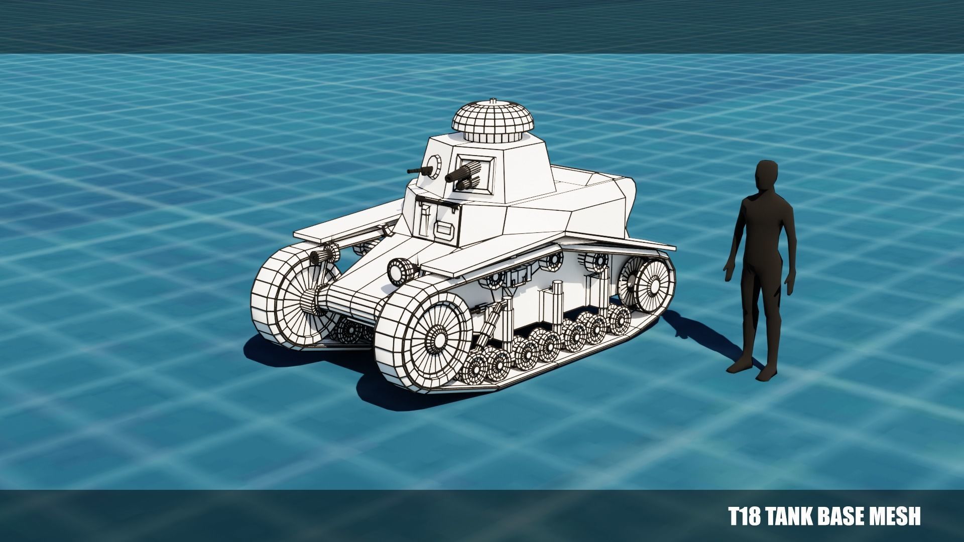 20 TANKS BASE MESHES VOL 1 3D Model Collection_8