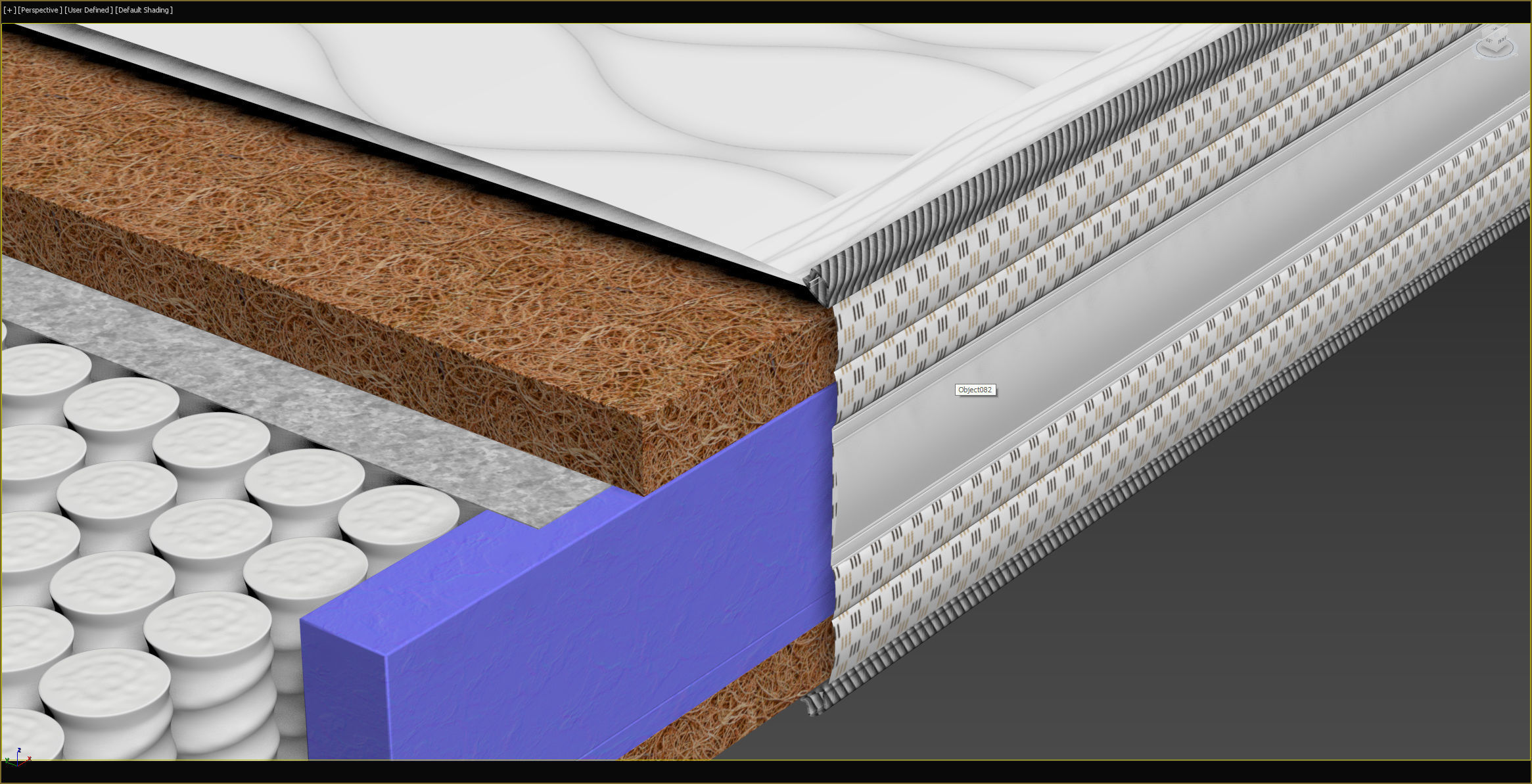 Mattress section 4 3D model_9
