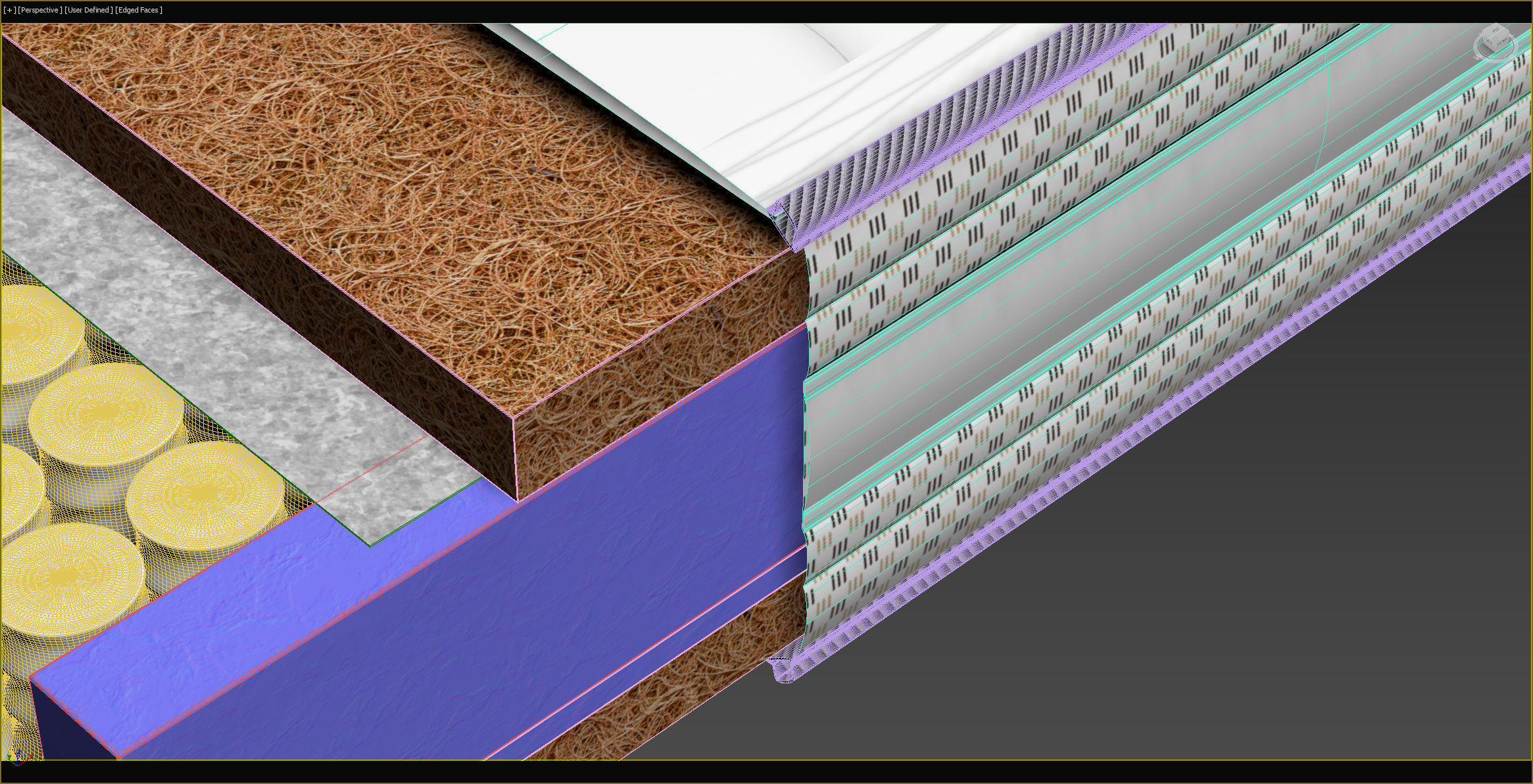 Mattress section 4 3D model_10