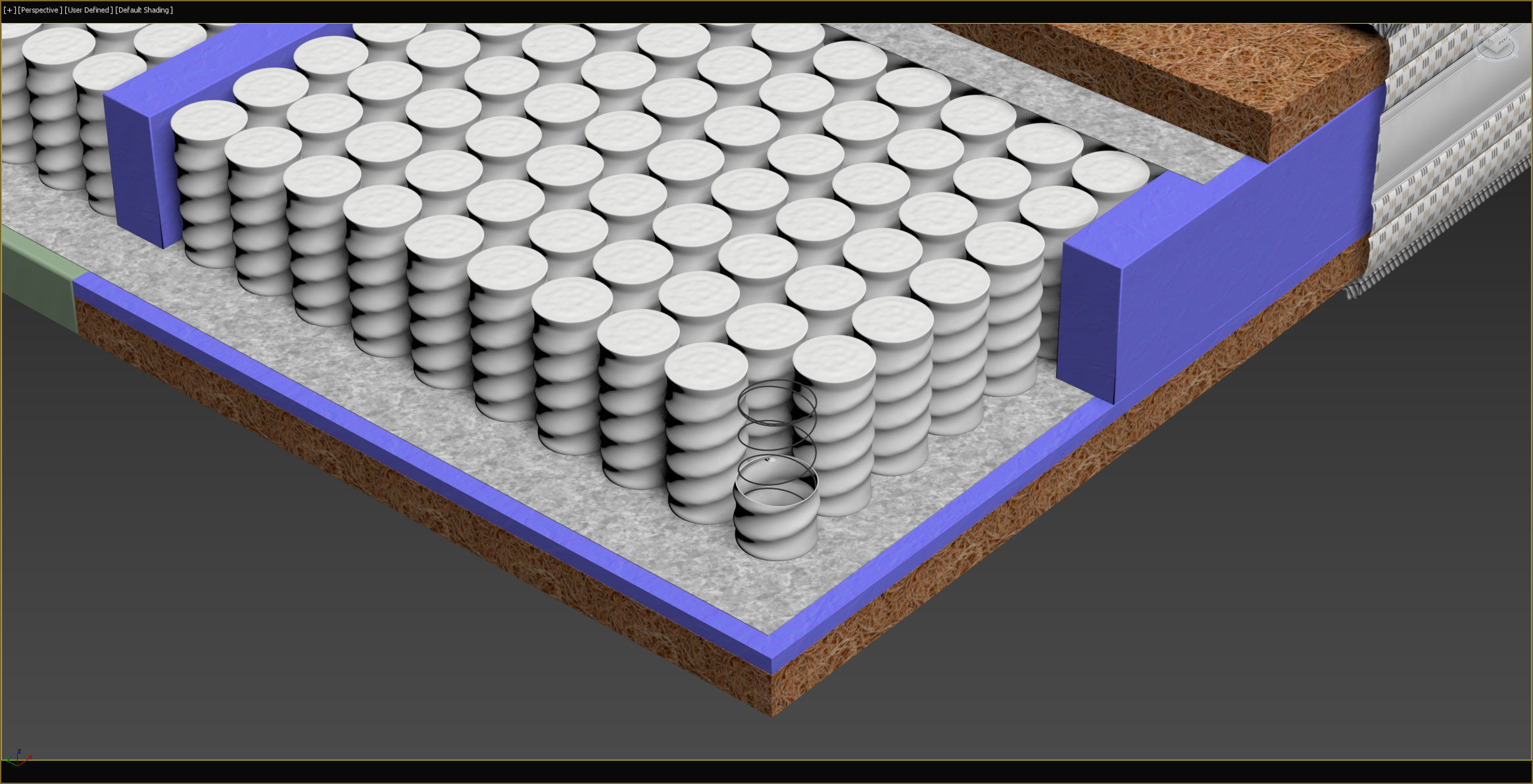 Mattress section 4 3D model_8