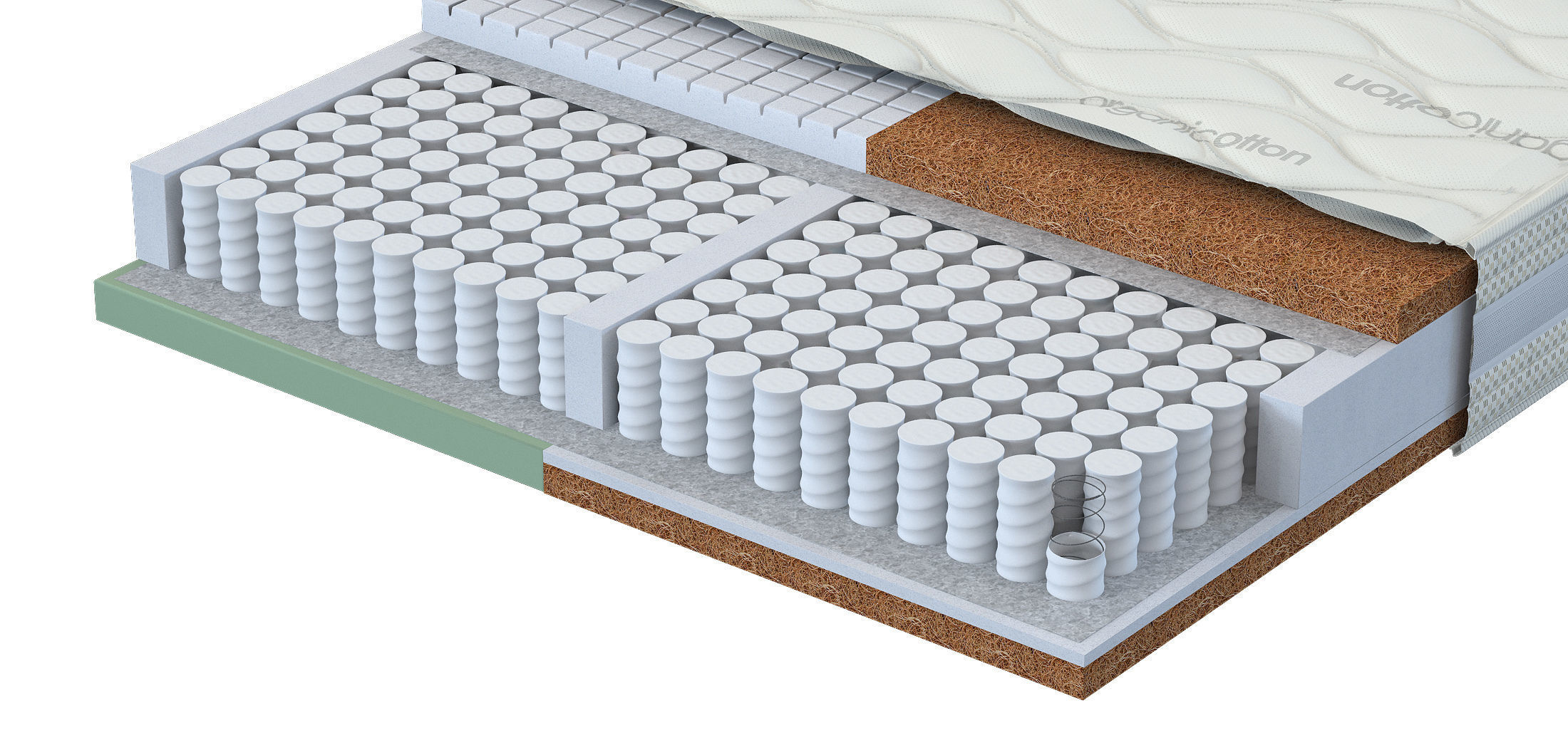 Mattress section 4 3D model_2
