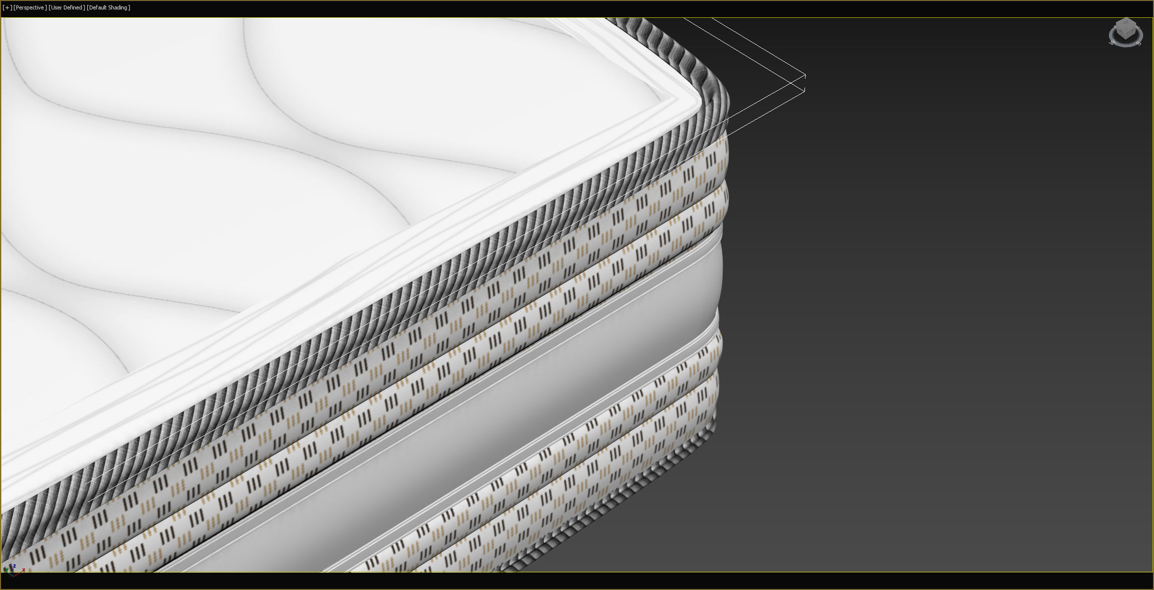 Mattress section 4 3D model_14