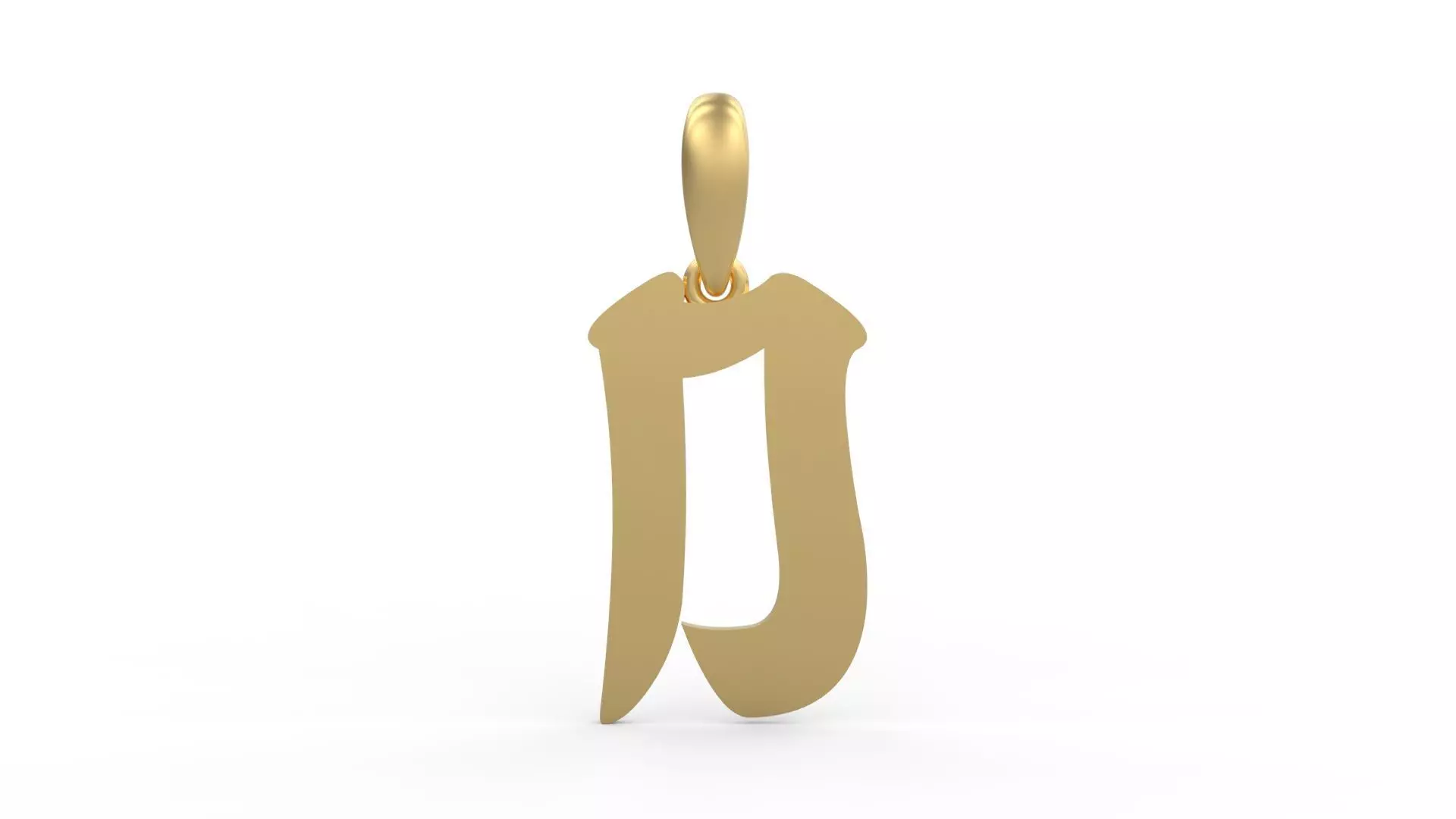 Initial Letters Pendant Karasha D 3D print model_0