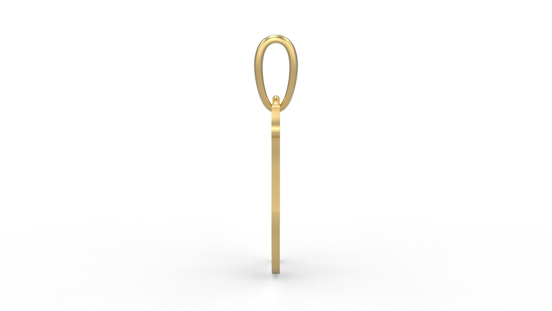 Initial Letters Pendant Karasha D 3D print model_2