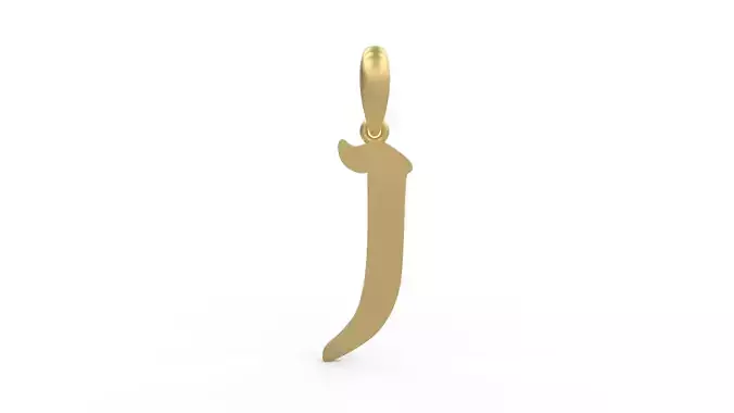 Initial Letters Pendant Karasha J 3D print model