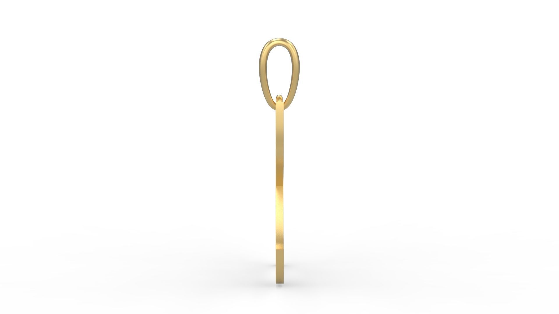 Initial Letters Pendant Karasha K 3D print model_2