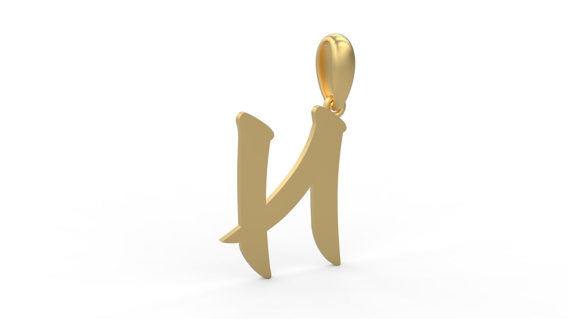 Initial Letters Pendant Karasha N 3D print model_3