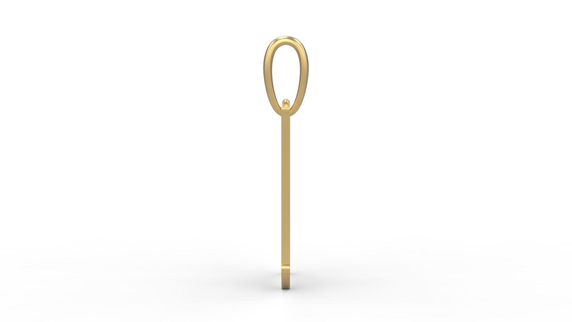 Initial Letters Pendant Karasha O 3D print model_2