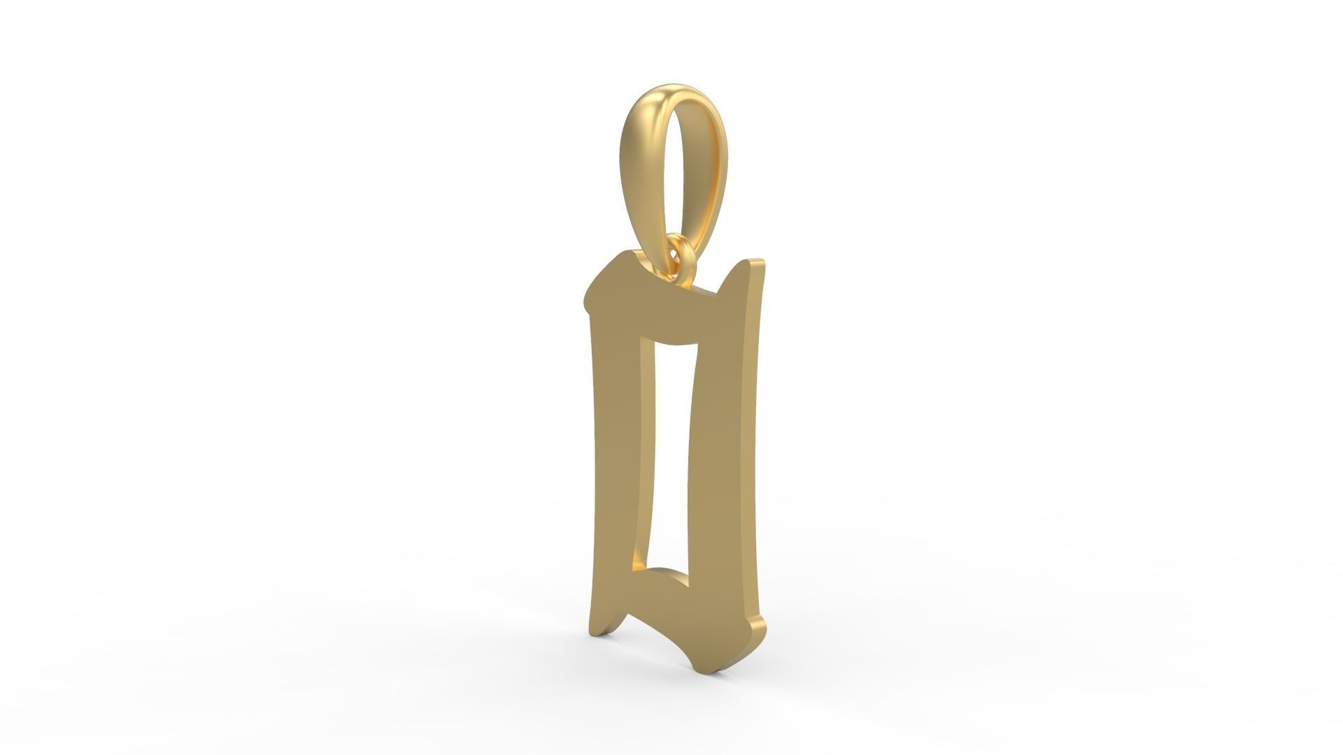 Initial Letters Pendant Karasha O 3D print model_1