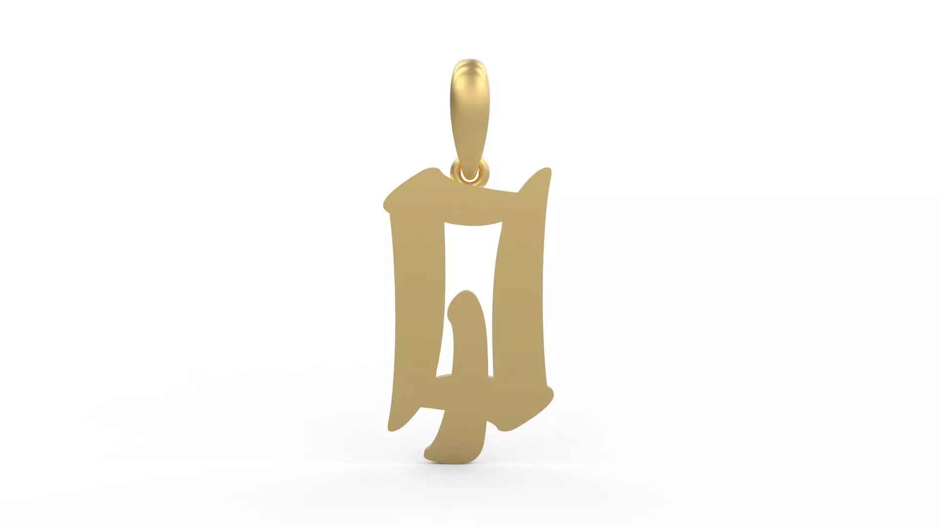 Initial Letters Pendant Karasha Q 3D print model_0