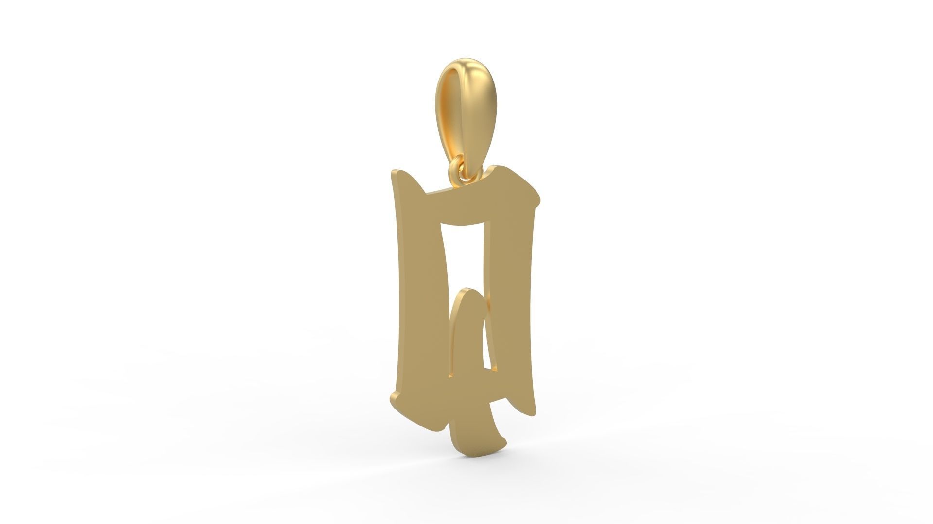 Initial Letters Pendant Karasha Q 3D print model_3